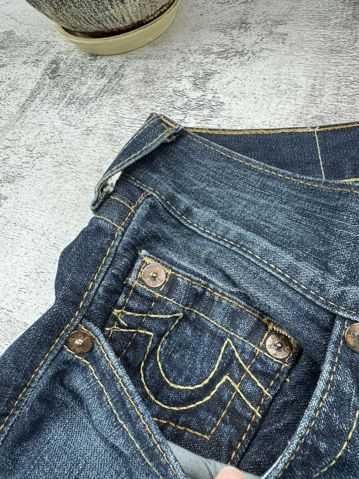 True Religion Vintage Distressed Y2K Avant Gard Rare True Religion Jeans Size US 29 - 8 Thumbnail
