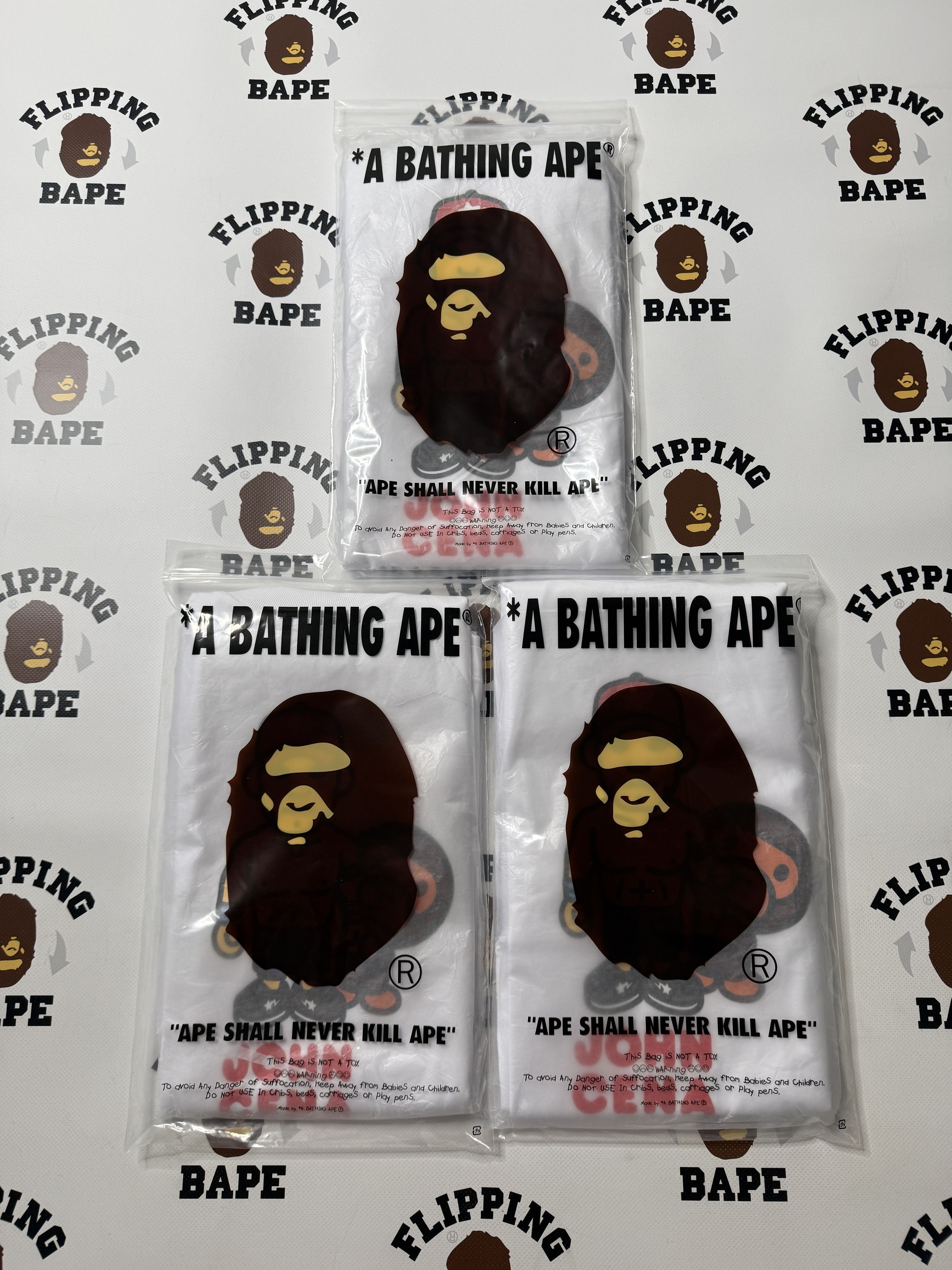 Bape BAPE X WWE JOHN CENA BABY MILO RELAXED FIT TEE Size US XL / EU 56 / 4 - 11 Thumbnail