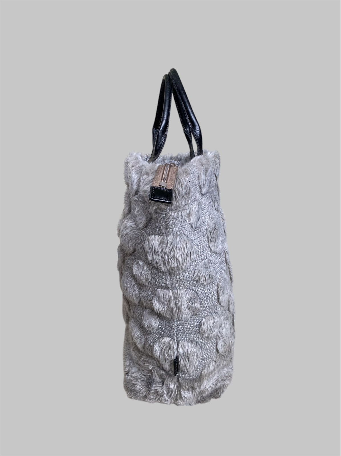 Yohji Yamamoto Yohji Yamamoto “Ysaccs” Fuzzy Textured Faux Fur Dot Bag Size ONE SIZE - 6 Thumbnail