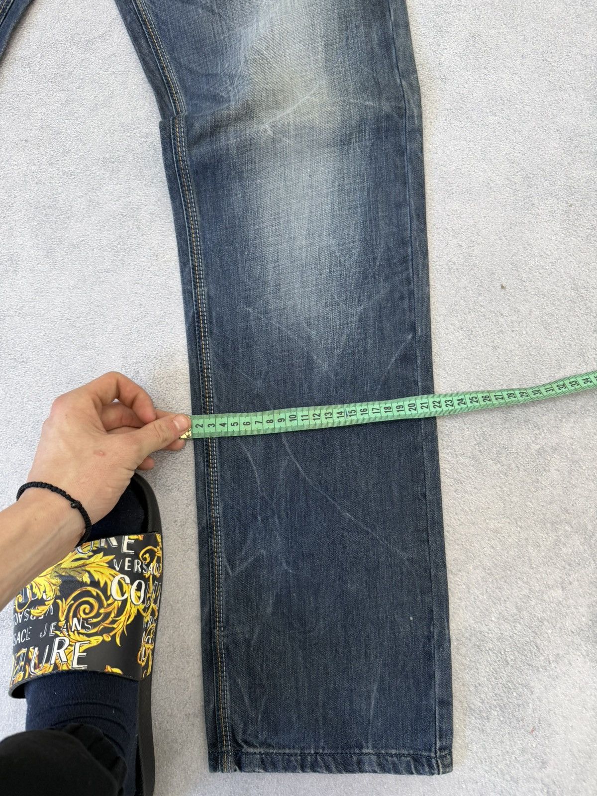 Hedi Slimane Vintage Dior Hedi Slimane Style Washed Denim Jeans Size US 30 / EU 46 - 12 Thumbnail