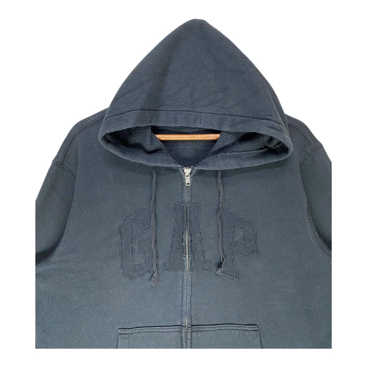 Gap Vintage GAP Hoodie Full Zip Double Pocket Gap Size L Size US L / EU 52-54 / 3 - 2 Thumbnail