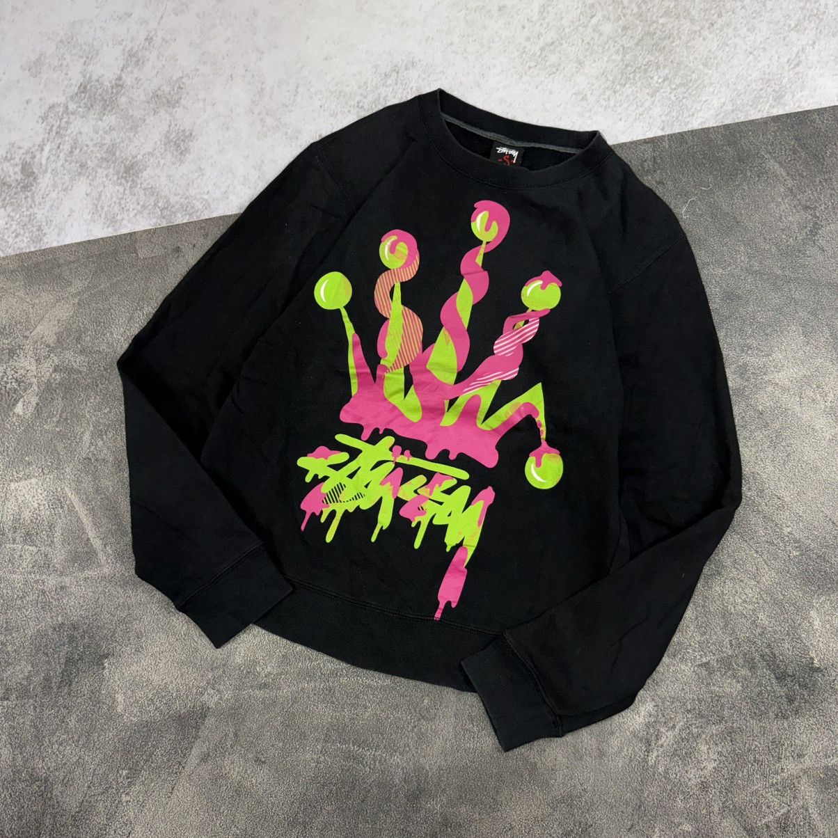 Stussy Vintage STUSSY crown lolli black sweat Size US M / EU 48-50 / 2 - 2 Thumbnail