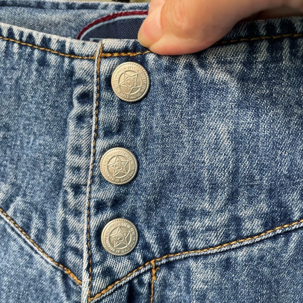 Vintage Vintage 90s Zana Di Low Rise Hip Hugger Flare Jeans 5 6 Size 28" / US 6 / IT 42 - 5 Thumbnail