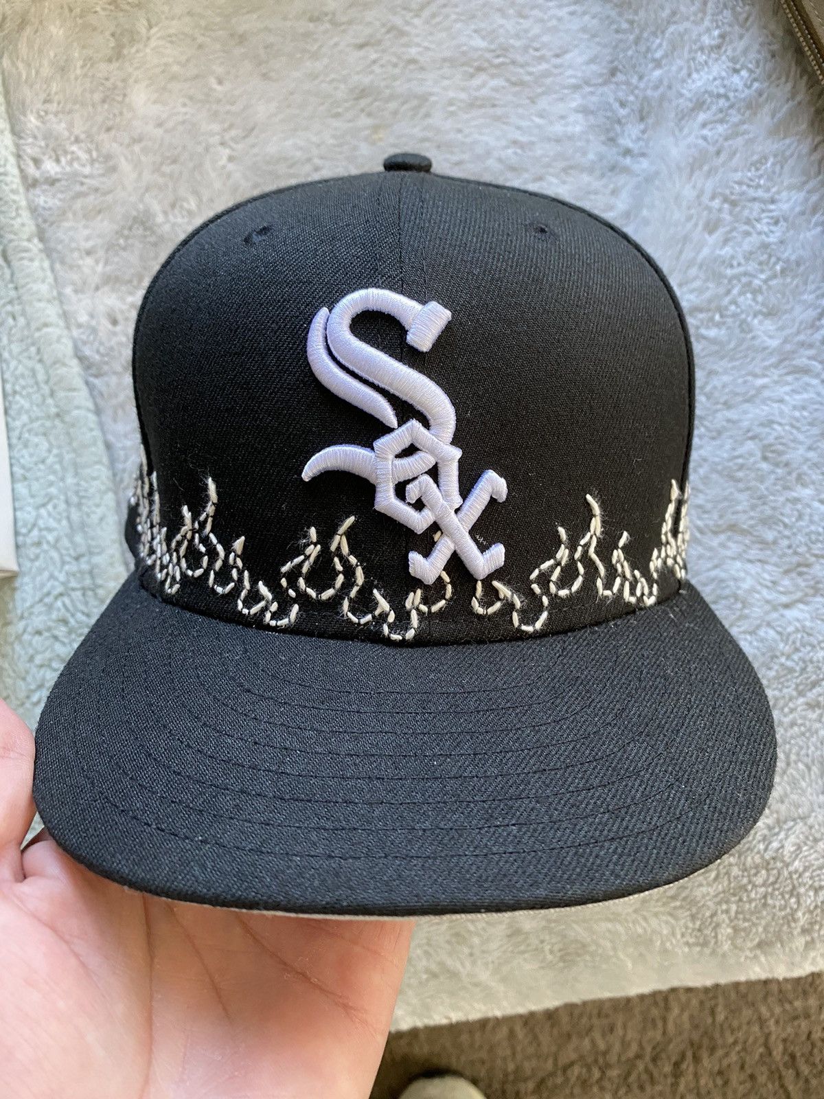 New Era New Era x Loso NYC Chicago white Sox flames fitted hat 7 1/4 Size ONE SIZE - 7 Thumbnail