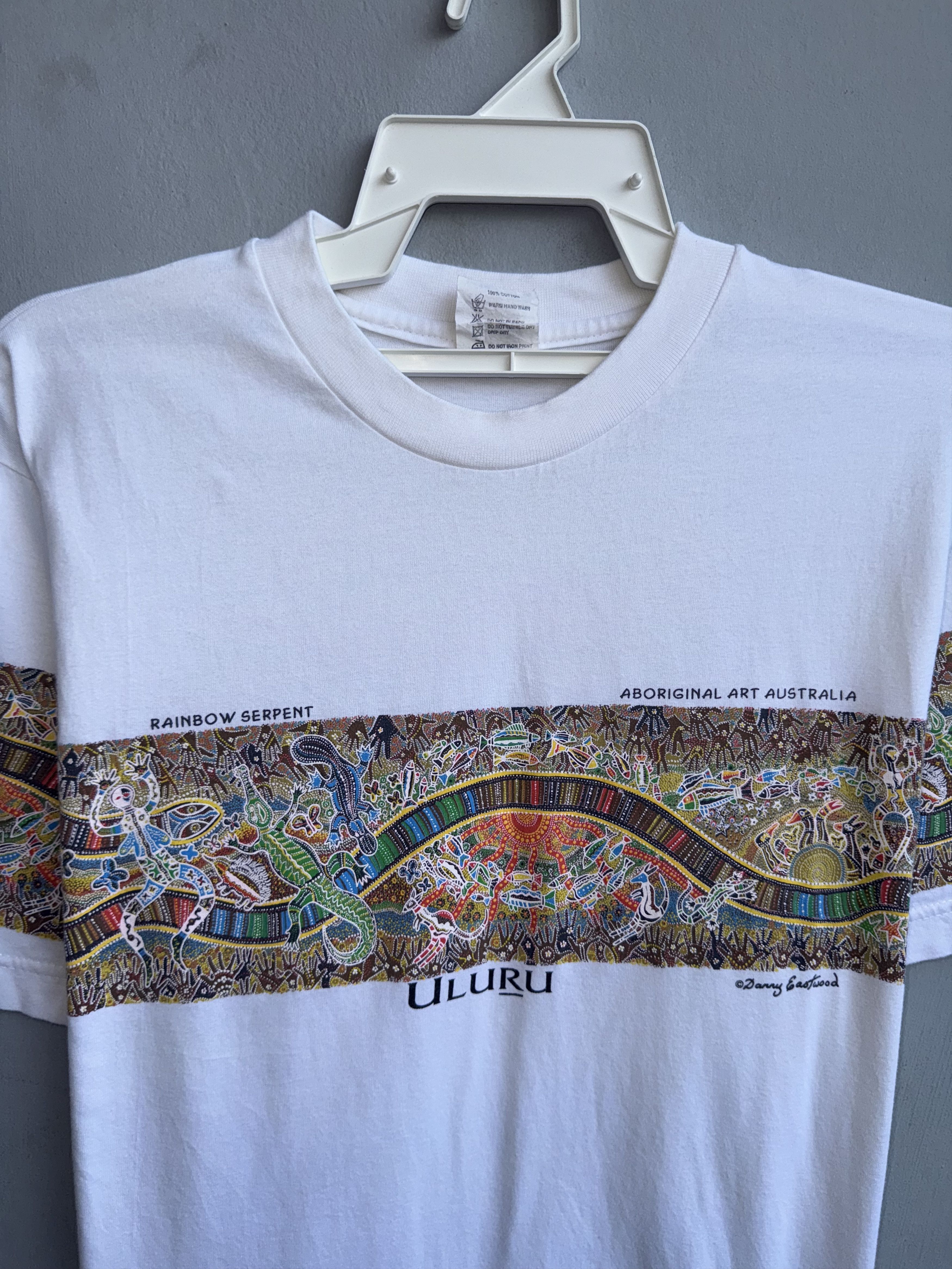 Vintage Vintage 90's Danny Eastwood Aboriginal Art Australia Tee Size US M / EU 48-50 / 2 - 2 Thumbnail