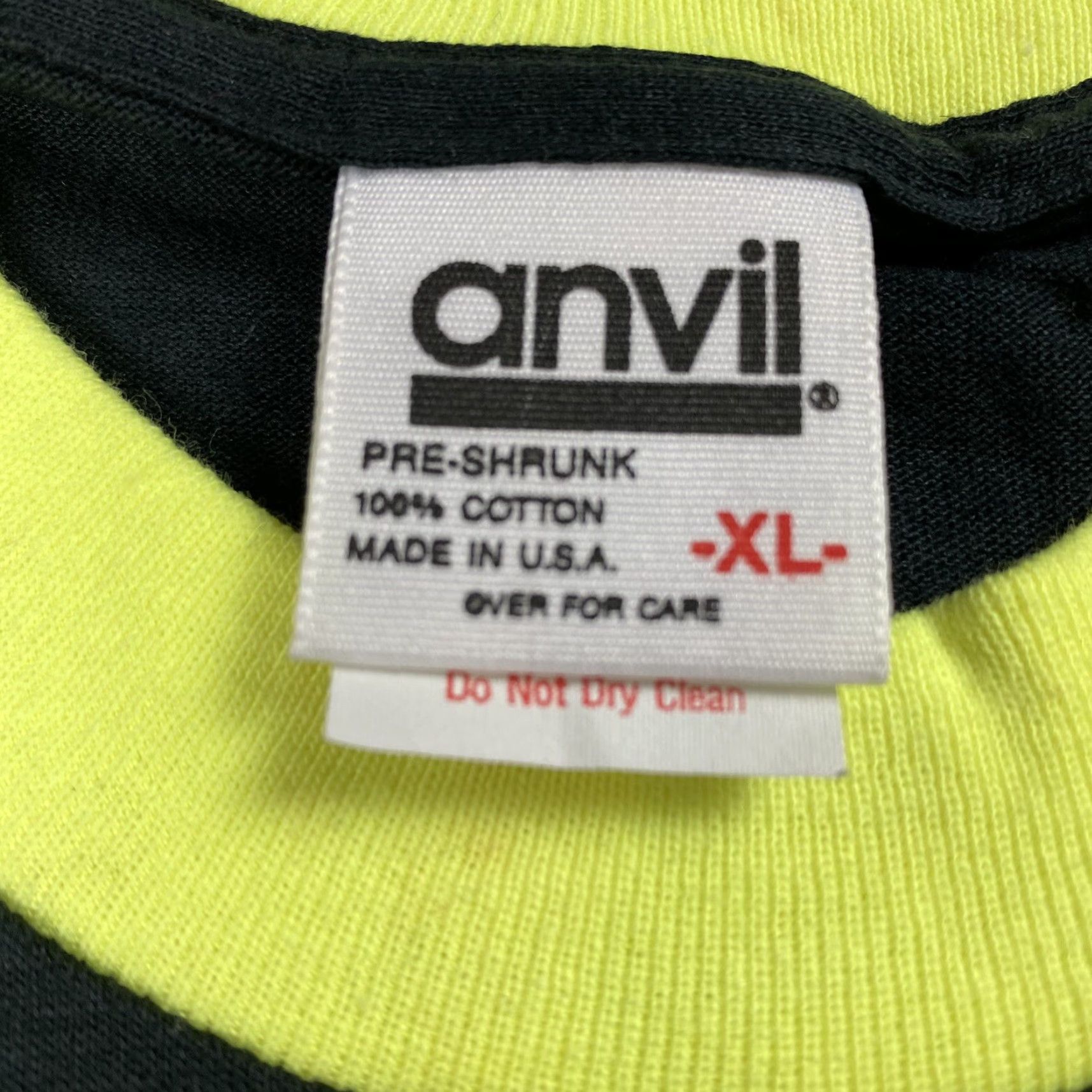 Anvil VINTAGE Anvil Men's T-Shirt 90s Surf Riders Over the Edge Short Sleeve Crew Neck Black XL Rare Size US XL / EU 56 / 4 - 3 Thumbnail