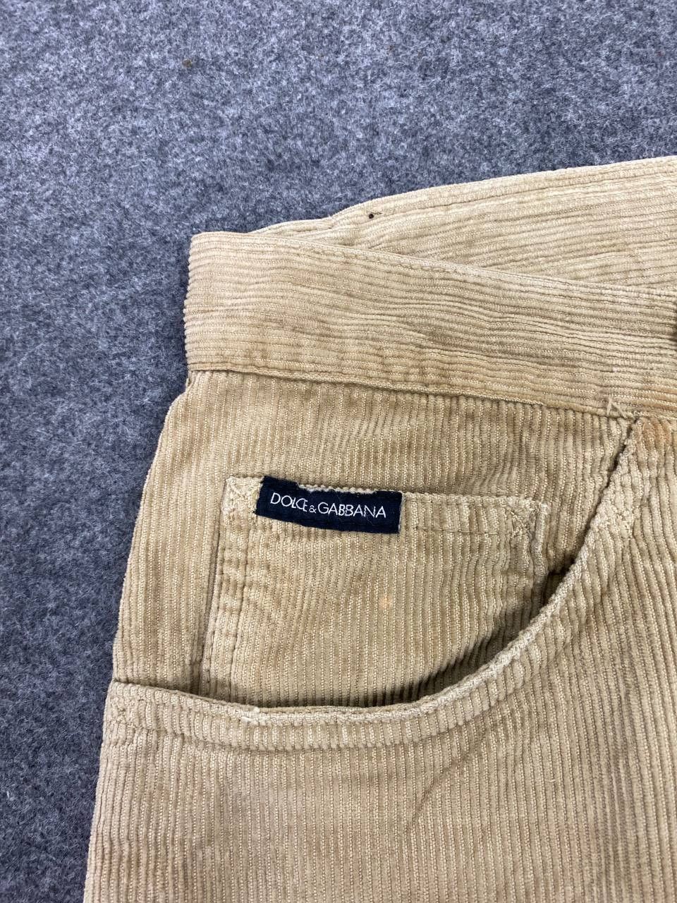Dolce & Gabbana dolce and gabbana corduroy denim distressed rework Size US 33 - 13 Thumbnail