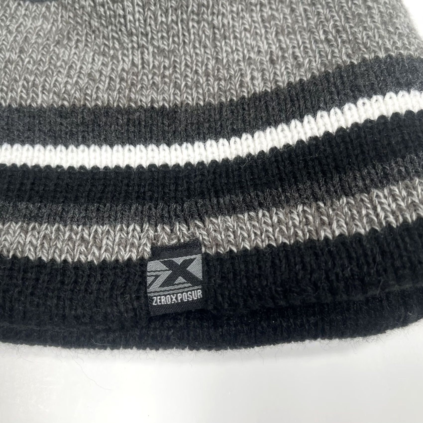 ZeroXposur Zeroxposure Beanie Adult S/M Striped Winter Snow Hat Cap 100% Acrylic Size ONE SIZE - 2 Thumbnail