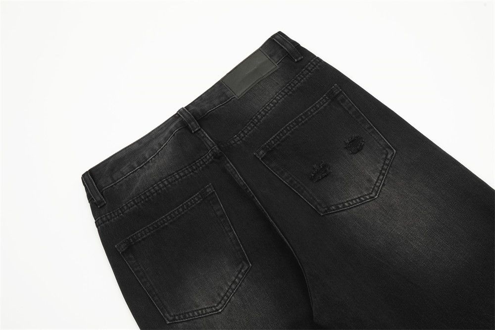 Japanese Brand × Jean Men's American simple loose distressed washed jeans Size US 32 / EU 48 - 6 Thumbnail