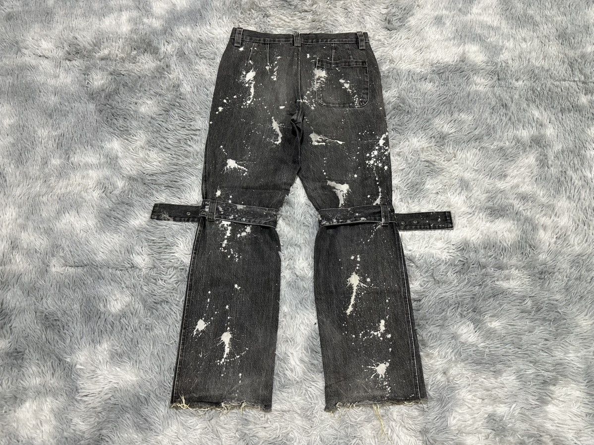 No Future 🔥Sick Y2K No Future Bondage Denim Distressed Punk Size US 32 / EU 48 - 5 Thumbnail
