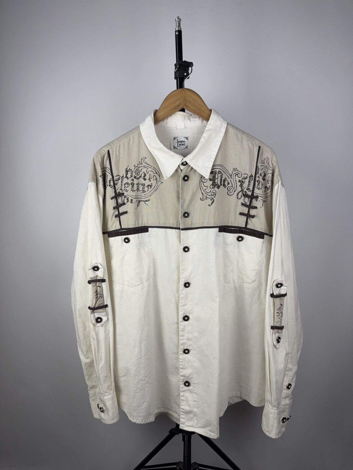 Cowboy Equipment Designer Jacques Lorant Gothic Western Shirt Y2K Style XL Size US XL / EU 56 / 4 - 1 Thumbnail