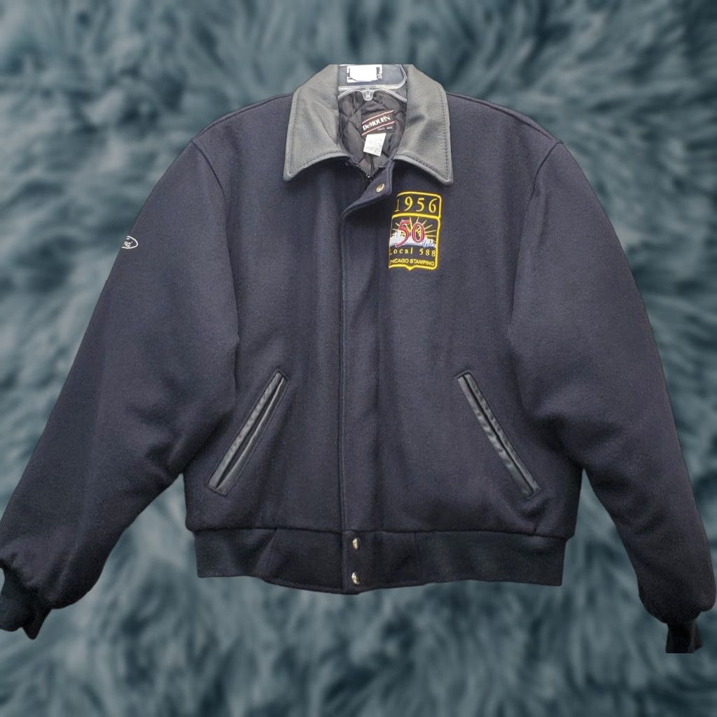 Ford VINTAGE DeMoulin UAW Ford Wool Jacket Men’s L Blue Full Zip Size US L / EU 52-54 / 3 - 1 Thumbnail