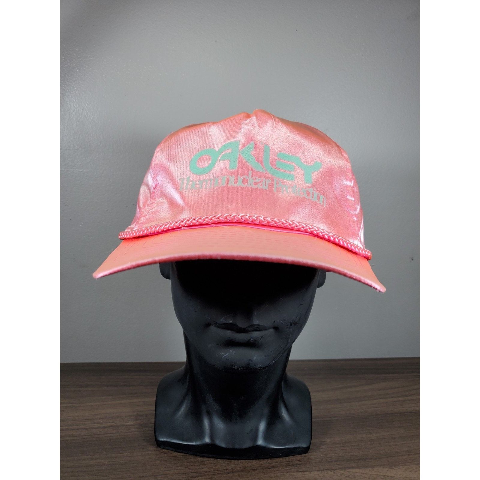 Oakley × Vintage Vintage Oakley Hat Thermonuclear Protection Nylon Cap *READ* Size ONE SIZE - 2 Thumbnail