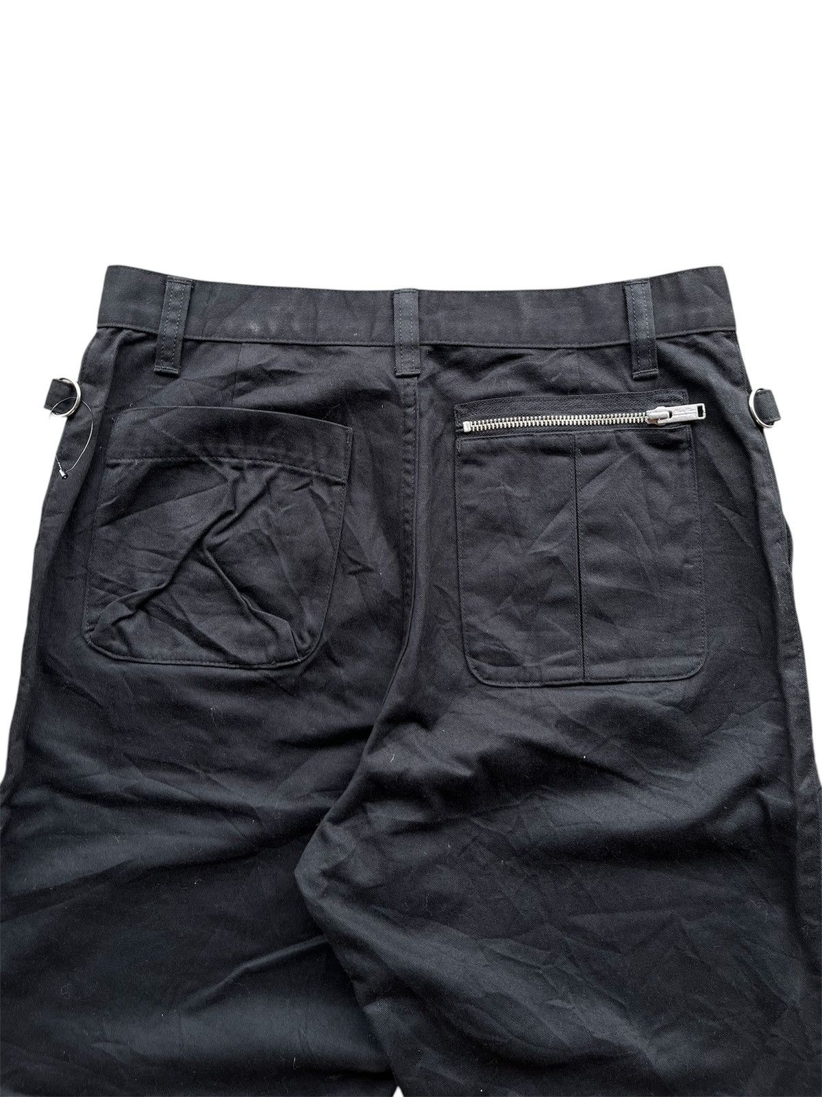 Jun Takahashi × Undercover UNDERCOVER BLACK CASUAL TROUSERS WITH ZIP BONDAGE Size US 30 / EU 46 - 7 Thumbnail