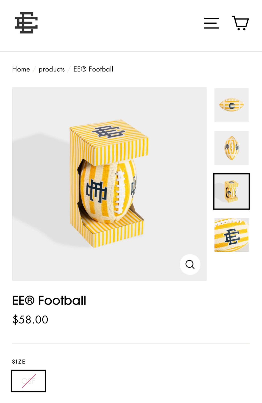 Eric Emanuel NEW Eric Emanuel Football Size ONE SIZE - 9 Thumbnail