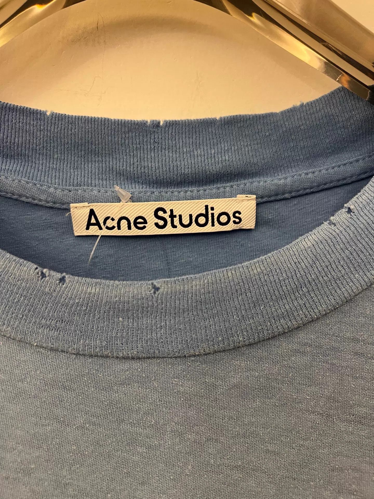 Acne Studios Acne 1996 SS26 Classic Crewneck LS T Glacier Blue S/XS Size S / US 4 / IT 40 - 2 Thumbnail