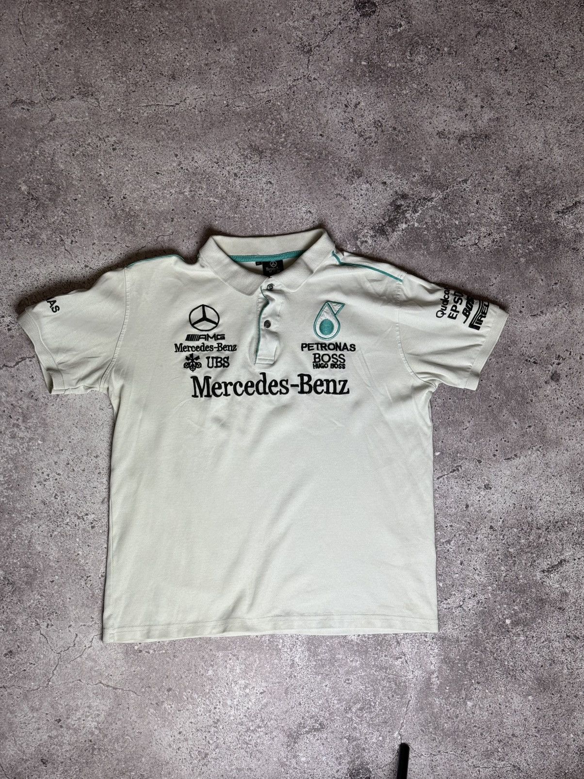Mercedes-Benz × Vintage Mercedes Benz Hugo Boss Polo T Shirt Racing Size US XL / EU 56 / 4 - 4 Thumbnail