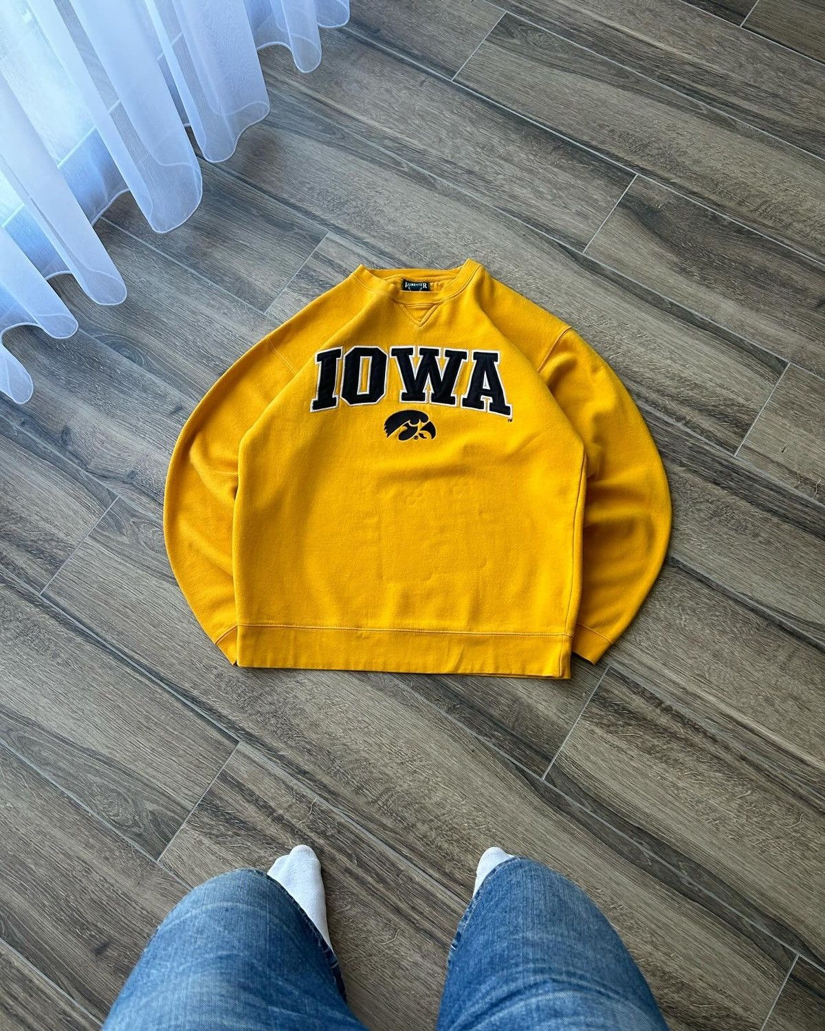 Vintage Vintage IOWA big logo collage sweatshirt mens Size US L / EU 52-54 / 3 - 1 Thumbnail