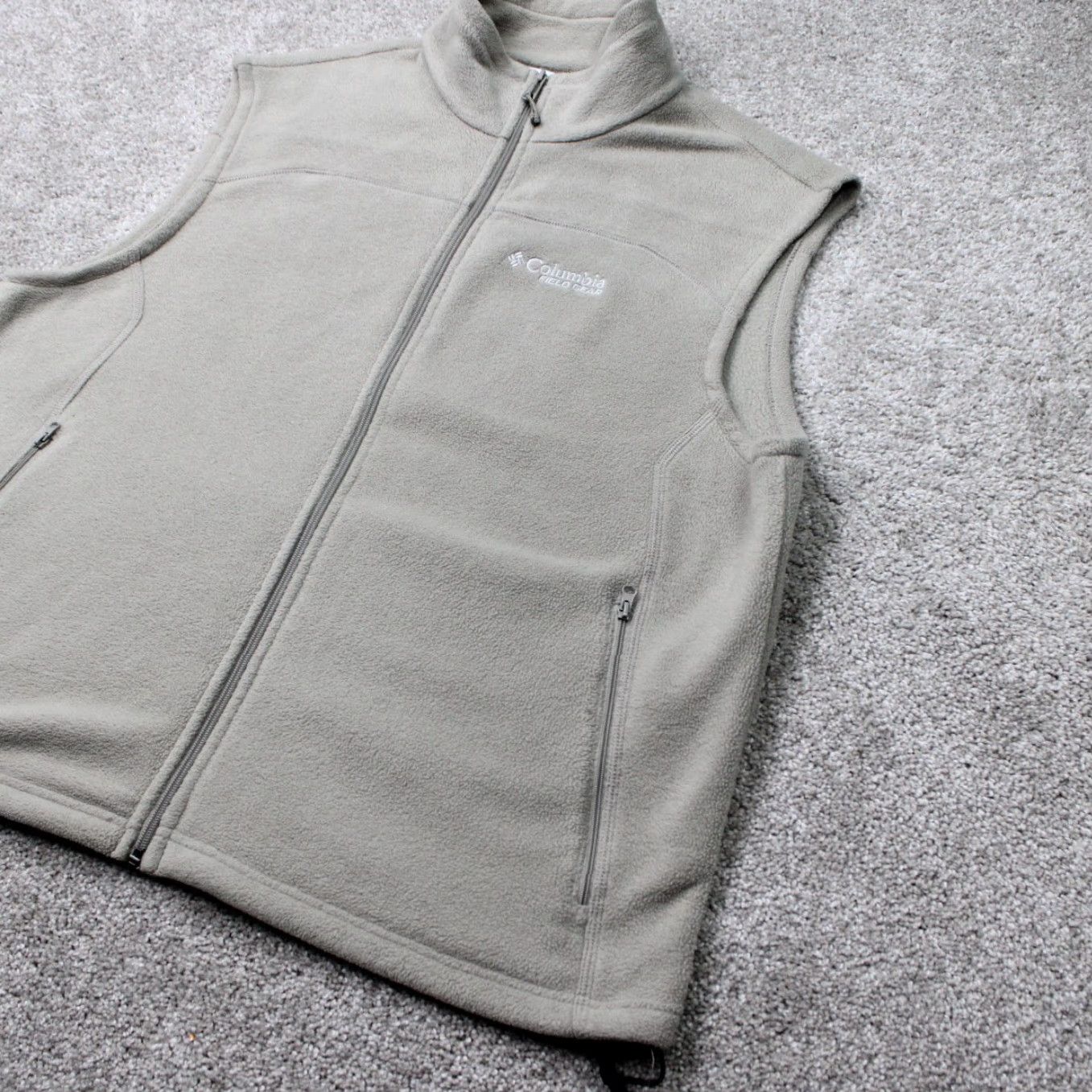 Vintage Columbia Vest Mens XL Beige Full Zip 3-in-1 Jacket Coat Polyester Fleece Outdoor Hiking Winter Fall Spring Logo Zipper Size US XL / EU 56 / 4 - 4 Thumbnail