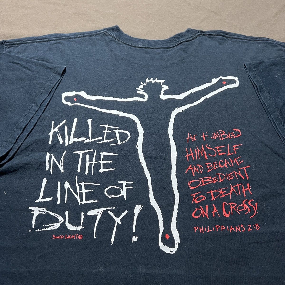 Vintage Vintage Y2K God Jesus Bible Holy East Coast Choppers Tee 2XL Size US XXL / EU 58 / 5 - 6 Thumbnail