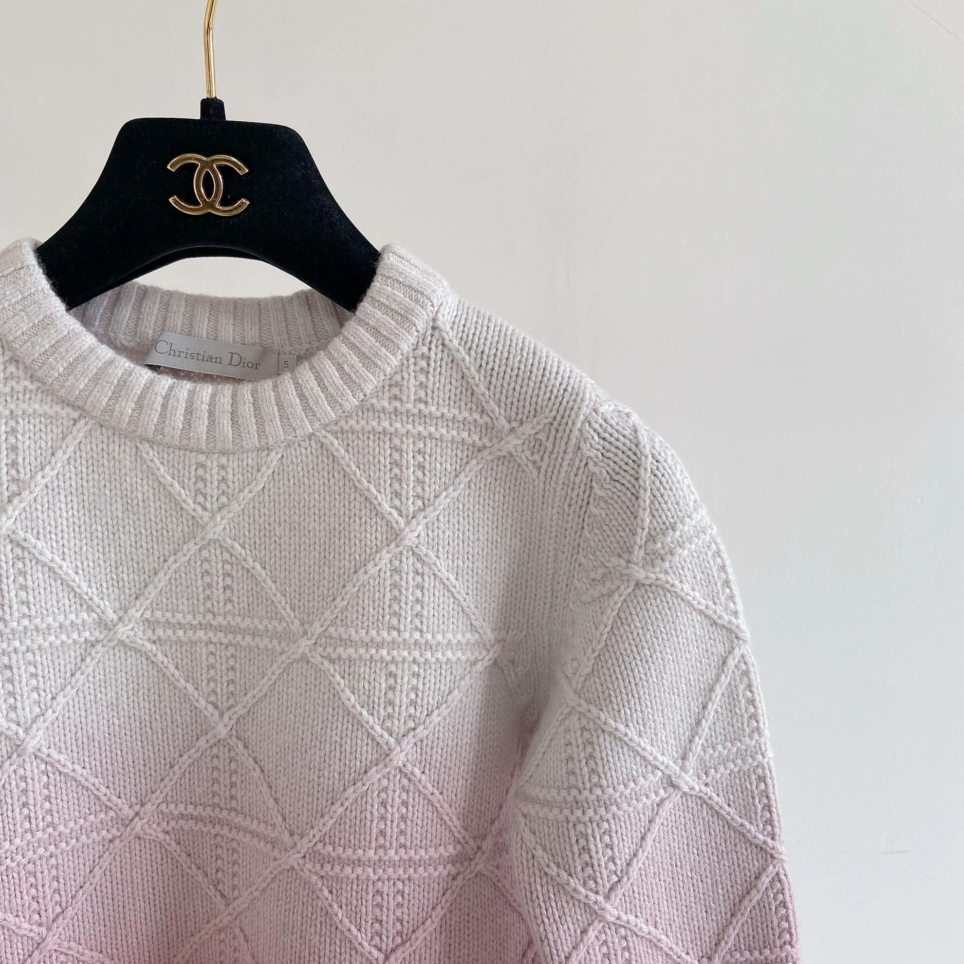 Christian Dior Monsieur Christian Dior Pink Gradient Sweater 5 Size XXL / US 16-18 / IT 52-54 - 3 Thumbnail