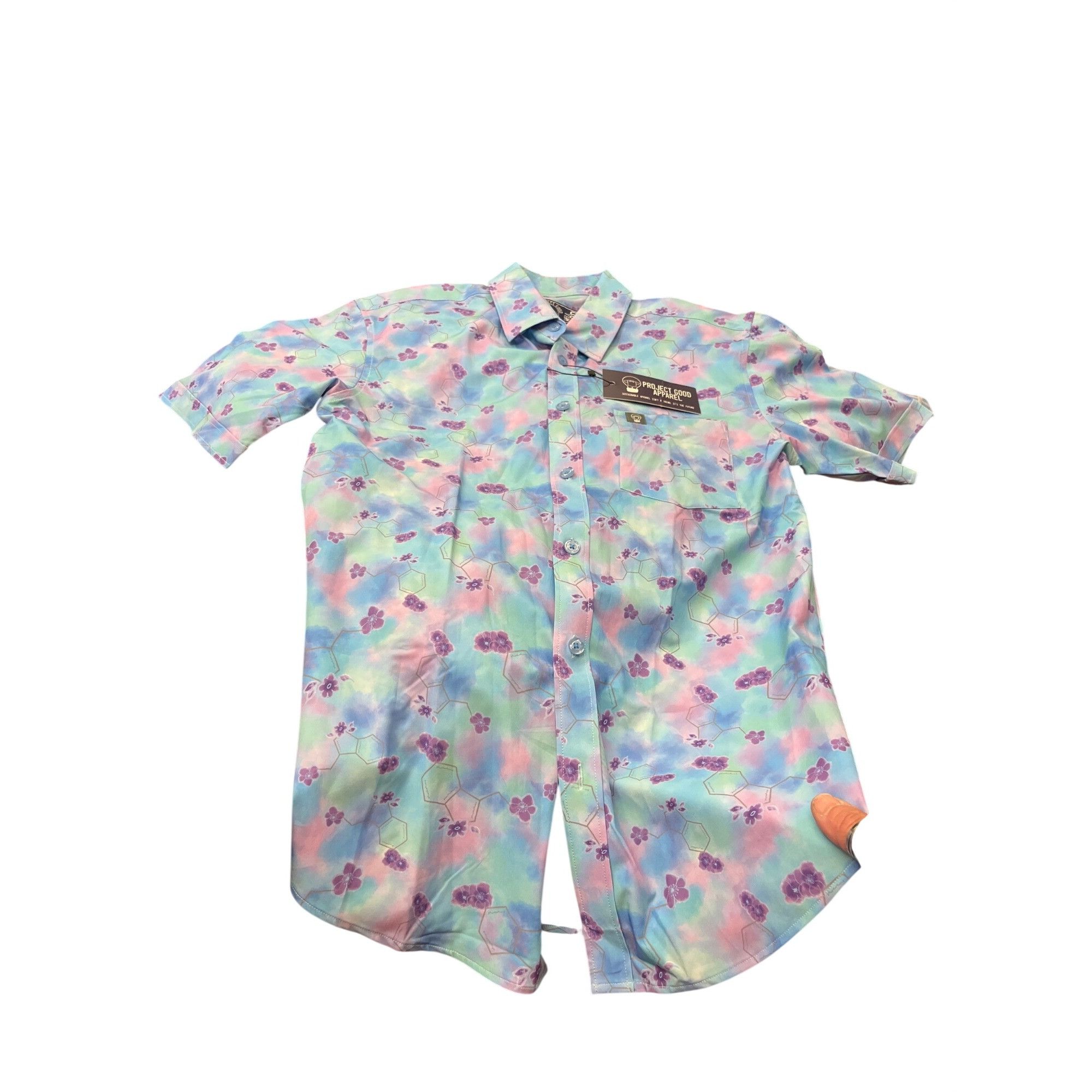 Other Project Good Apparel mens blue pink short sleeve buttondown Size US S / EU 44-46 / 1 - 1 Thumbnail