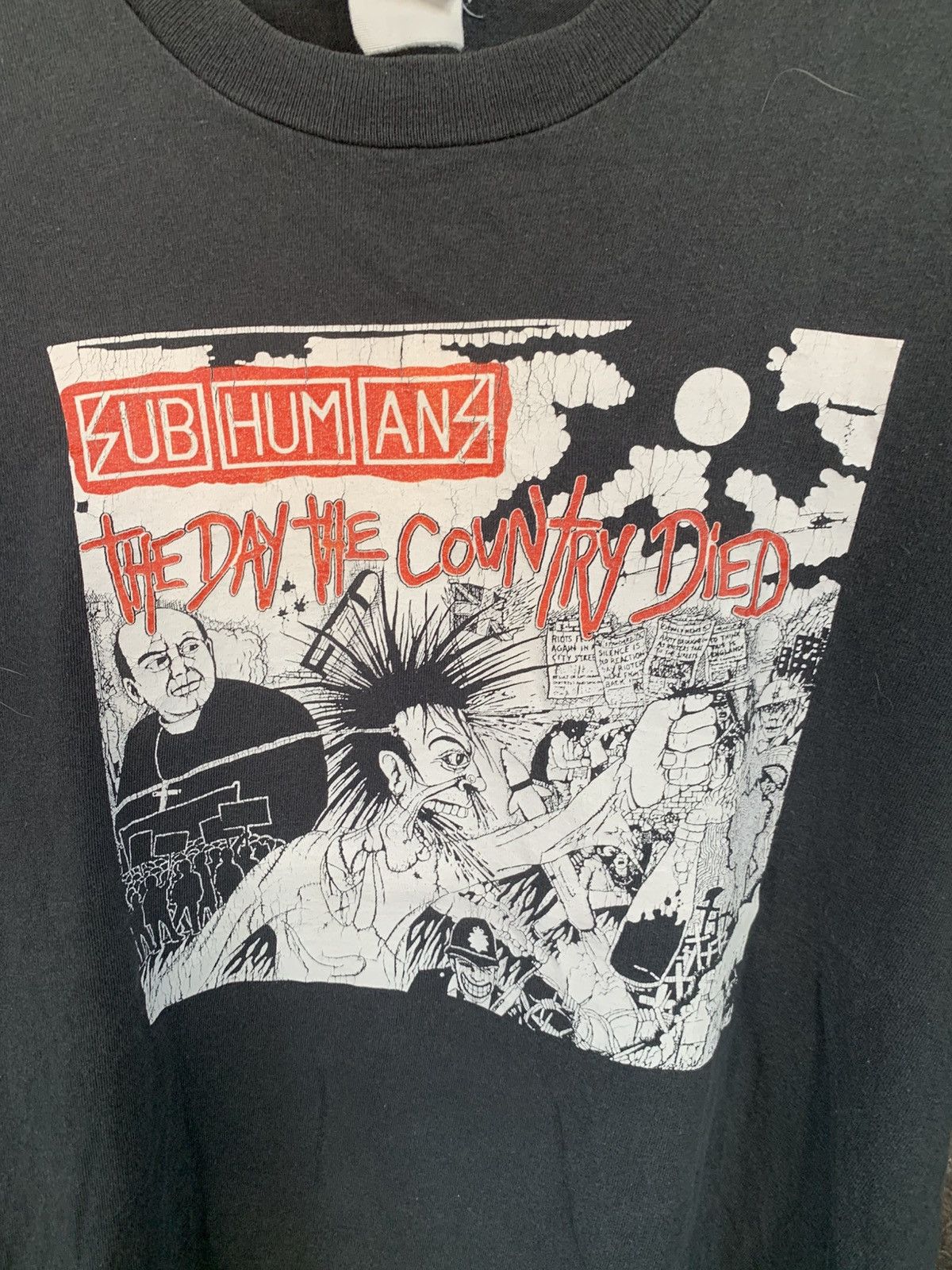 Band Tees Vintage Subhumans Punk Rock Band Cinder Block T shirt Size US M / EU 48-50 / 2 - 5 Thumbnail