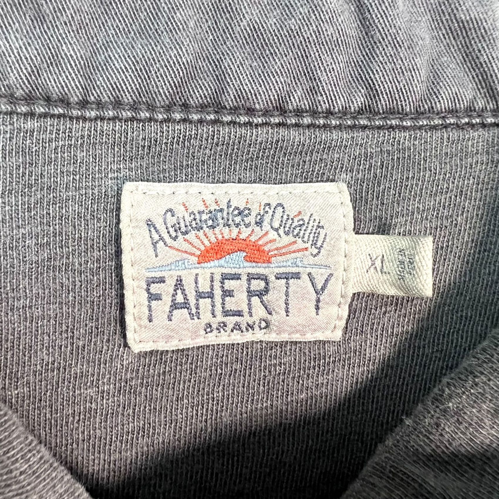 Faherty Faherty Mens XL Gray Long Sleeve Button-Up Shirt 100% Cotton Size US XL / EU 56 / 4 - 3 Thumbnail