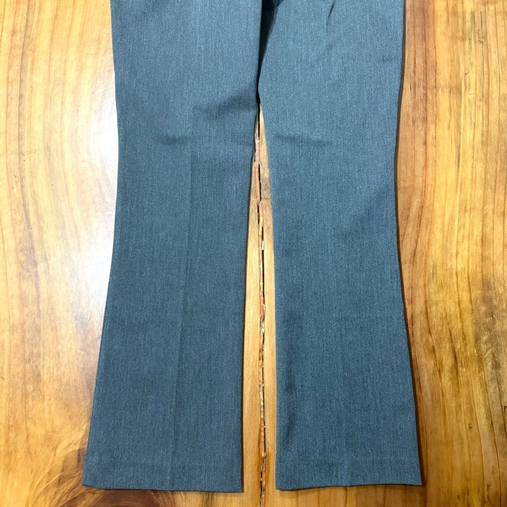 Express Express Pants Women City Dress Pants Mid Rise 6 Solid Knit Polyester Gray 30in Inseam 30in Size 30" / US 8 / IT 44 - 7 Thumbnail