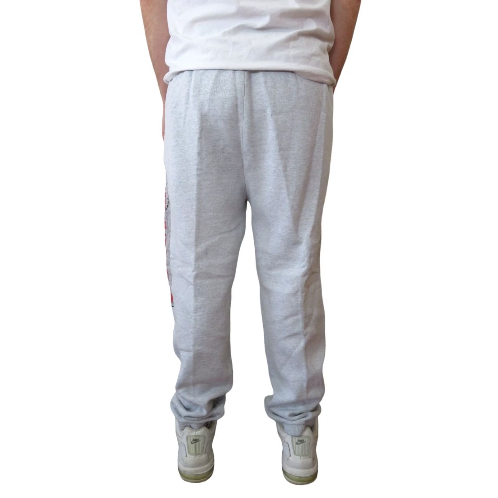 Fruit Of The Loom VINTAGE Fruit of the Loom Mens Pants Jogger 50/50 Sweat 80s 90s XL Gray Athletic Loose Fit Size US 36 / EU 52 - 3 Thumbnail