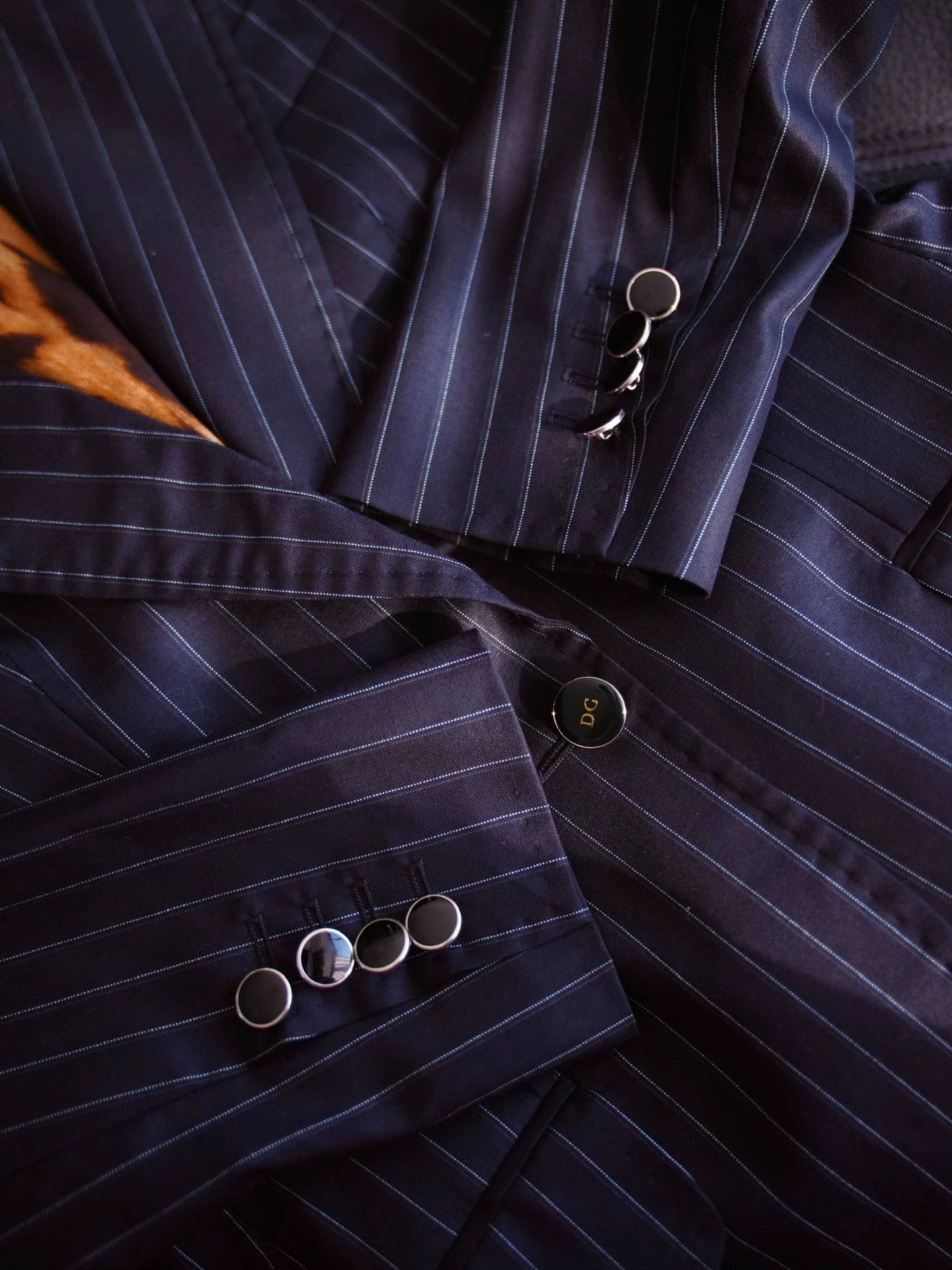 Dolce & Gabbana Dolce&Gabbana Striped Fine Wool Suit Jacket it38/XS Size XS / US 0-2 / IT 36-38 - 7 Thumbnail