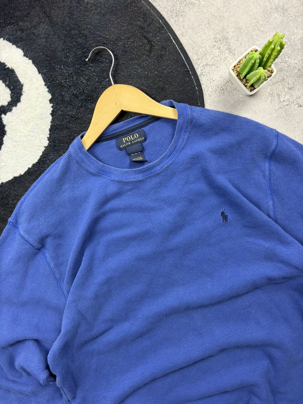 Polo Ralph Lauren POLO RALPH LAUREN Hype Blue Cotton Sweatshirt Streetwear Size US XL / EU 56 / 4 - 4 Thumbnail