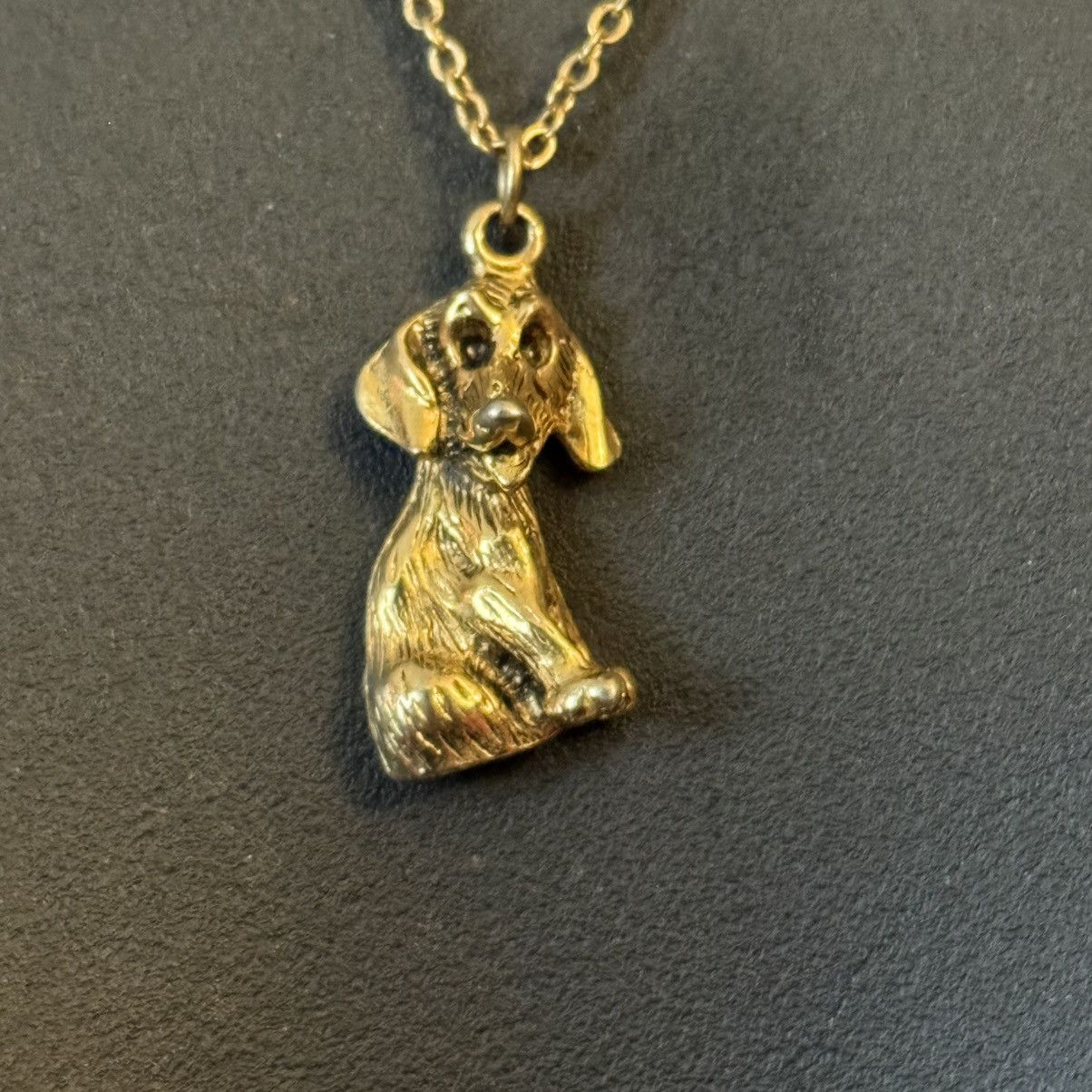 Other Gold tone Hound dog pendant necklace Size ONE SIZE - 2 Thumbnail
