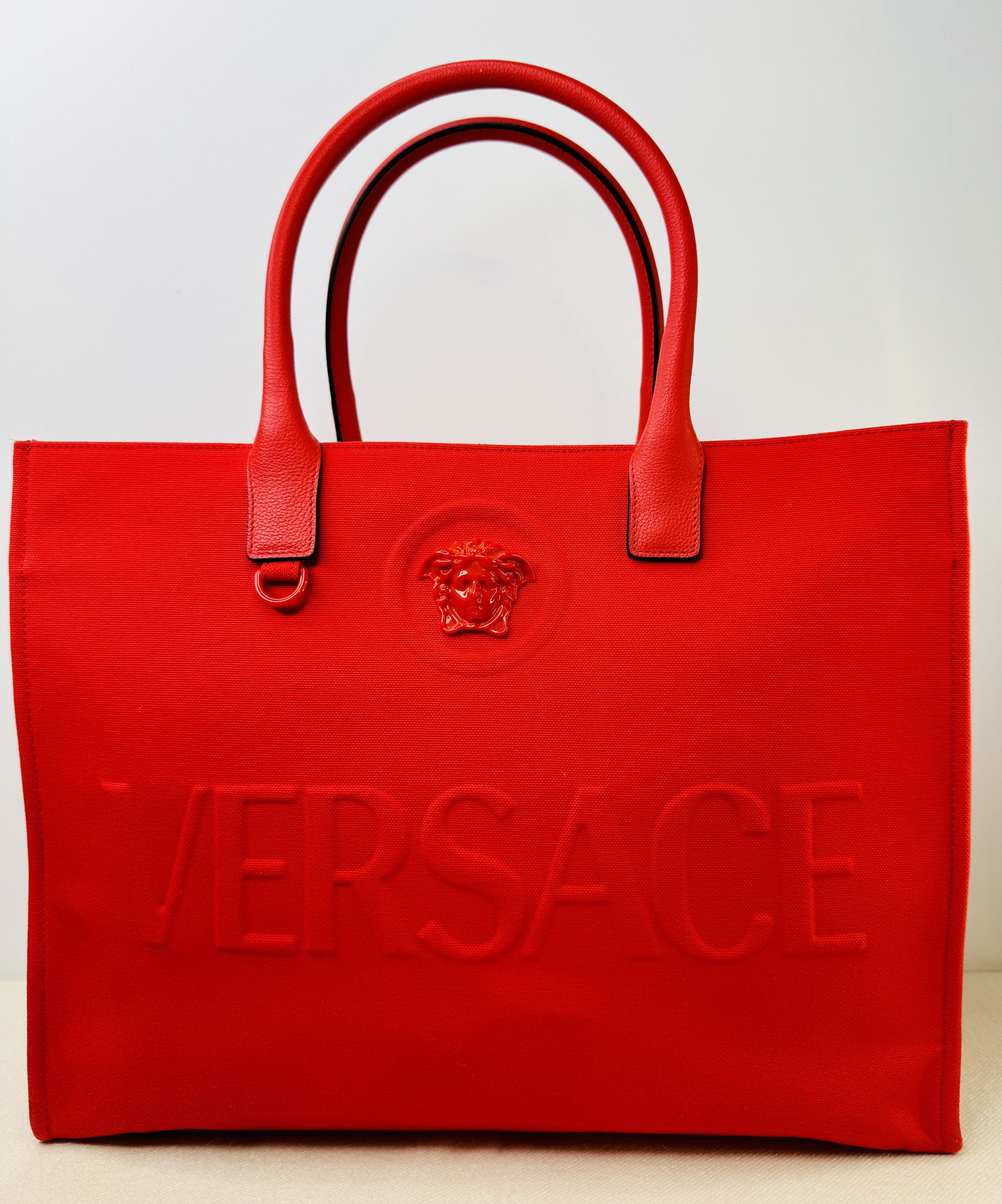 Versace La Medusa Canvas Large Tote Bag Size ONE SIZE - 1 Thumbnail