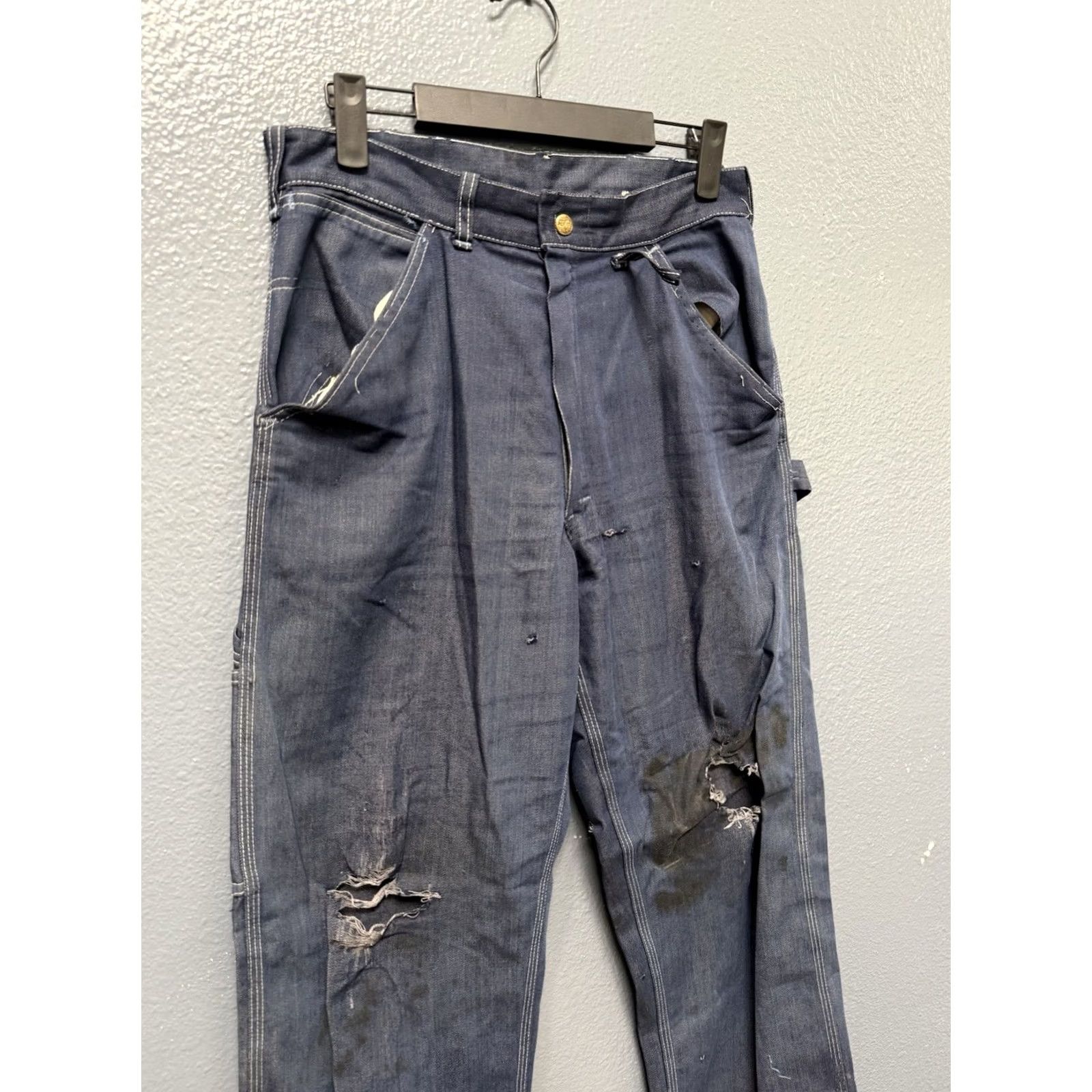 Sears VINTAGE Sears Sanforized Blue Cotton Men’s Carpenter Pants Sz 30 Size US 30 / EU 46 - 7 Thumbnail