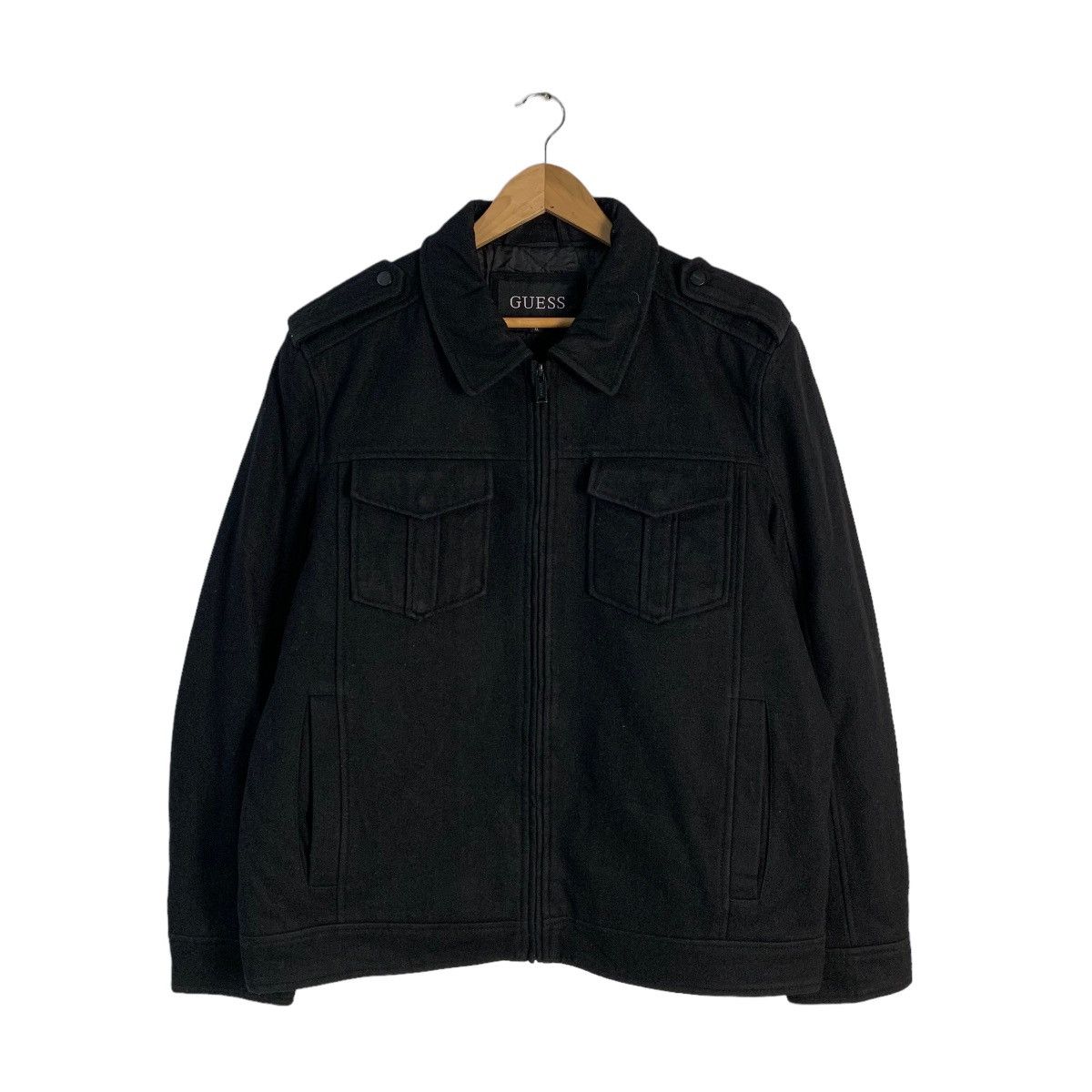 image of Guess Coat Jacket in Black, Men's (Size XL)