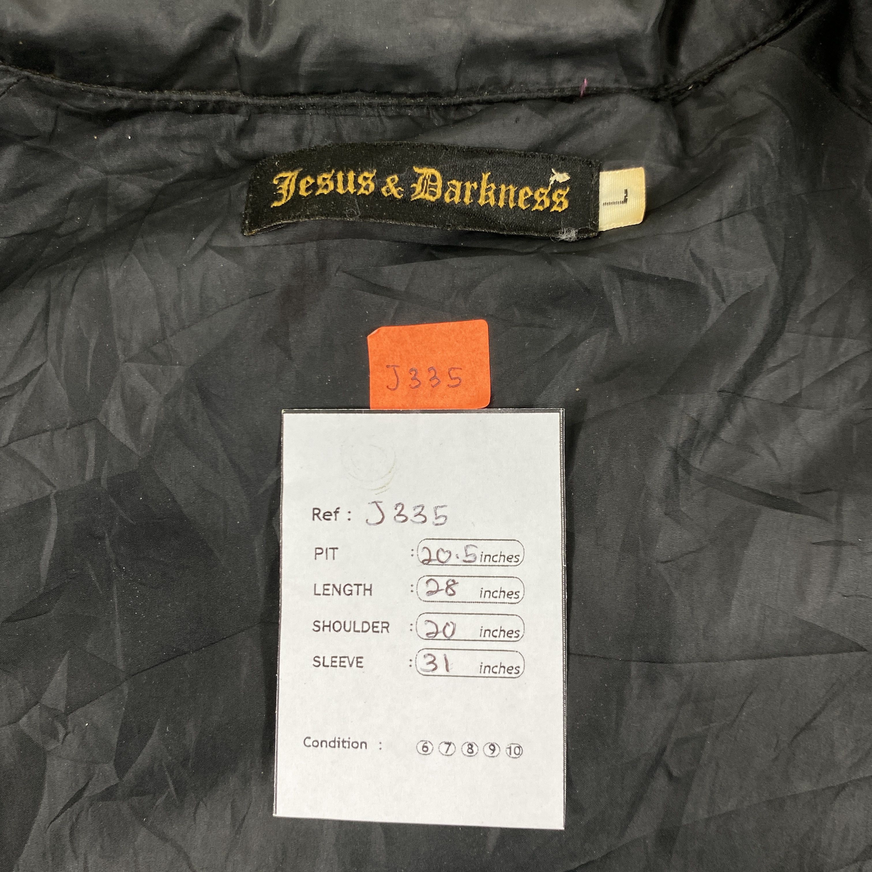 If Six Was Nine Vintage Jesus & Darkness Puffer Jacket - J335 Size US M / EU 48-50 / 2 - 7 Thumbnail