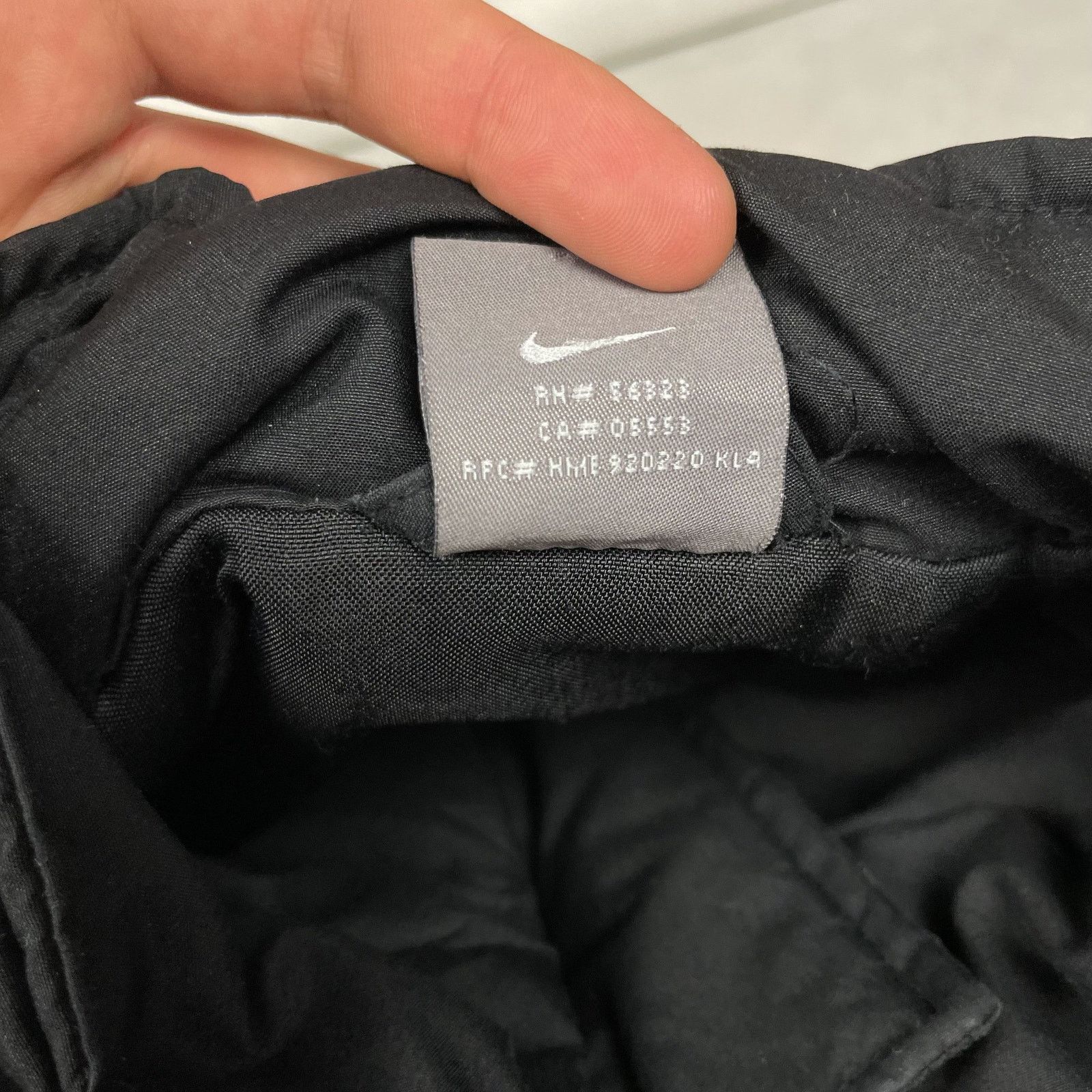 Nike × Vintage Nike Men's Black Swoosh Full Zip Windbreaker Jacket Large Size US L / EU 52-54 / 3 - 14 Thumbnail