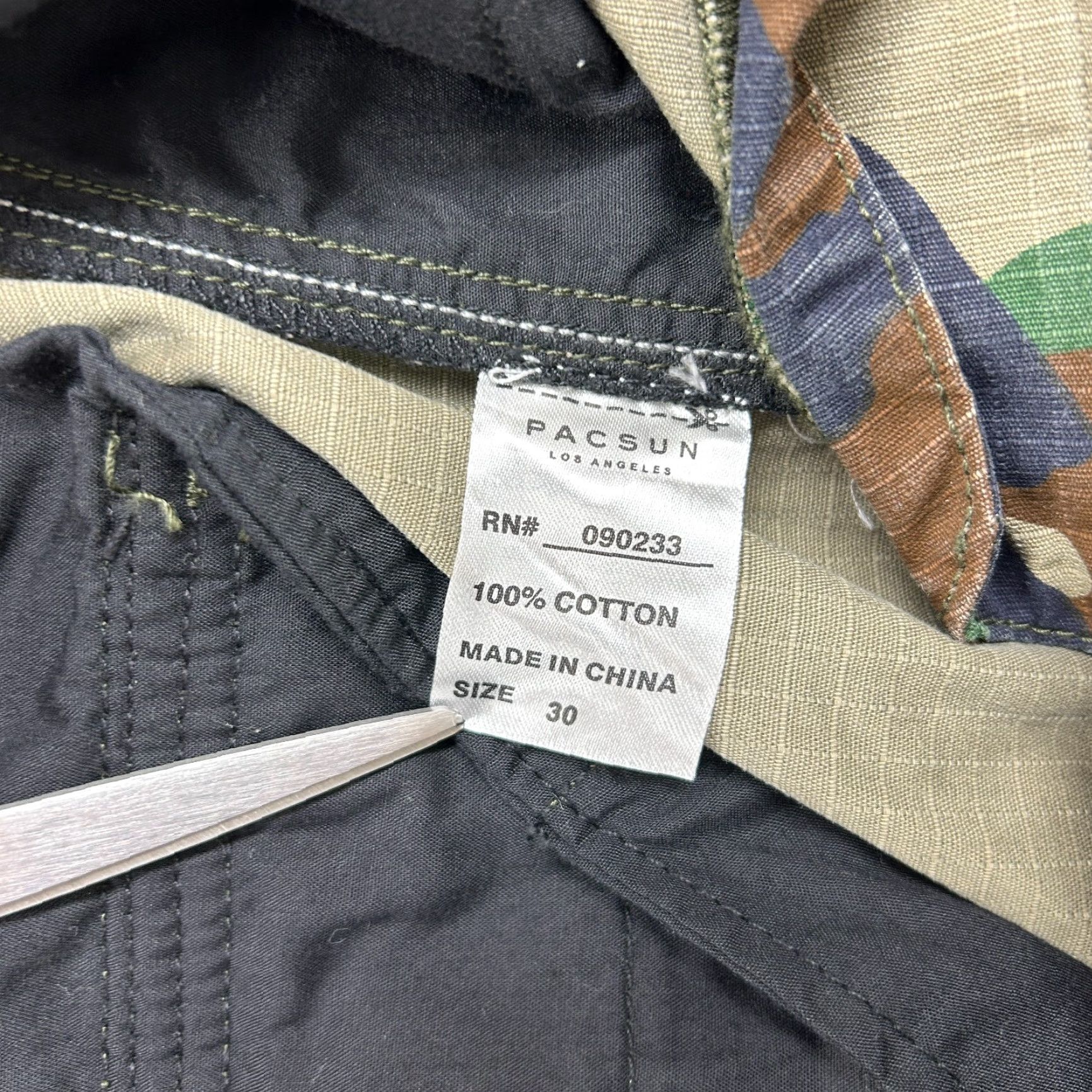 Pacsun VINTAGE PacSun Pants Mens 30x30 Camo Cargo Straight Combat Military Ripstop Woodland Size US 30 / EU 46 - 6 Thumbnail