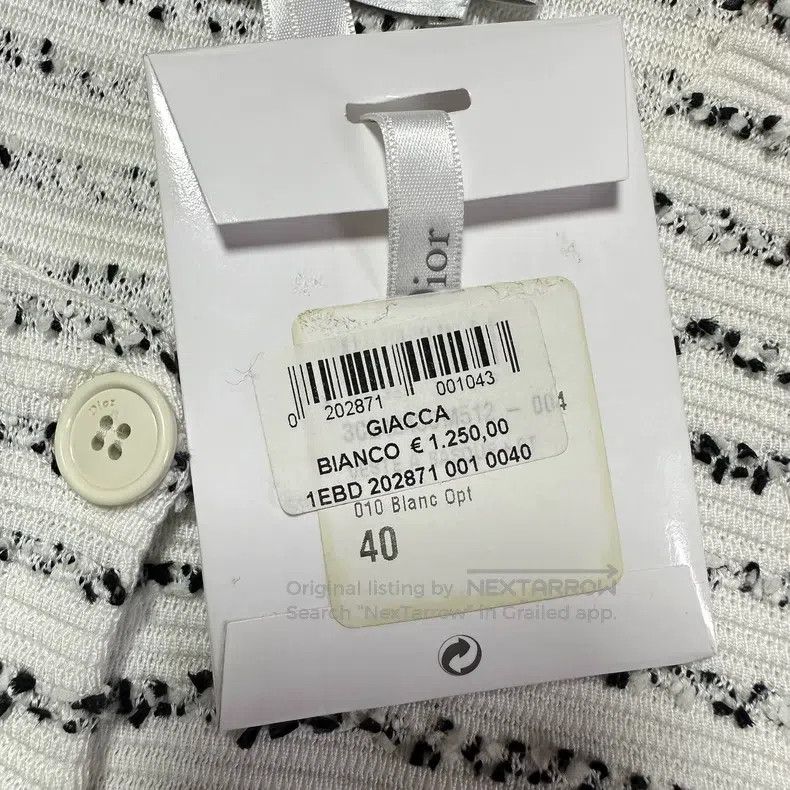 Dior Dior Snowflake Striped Little Chanel Wool Jacket Size S / US 4 / IT 40 - 4 Thumbnail