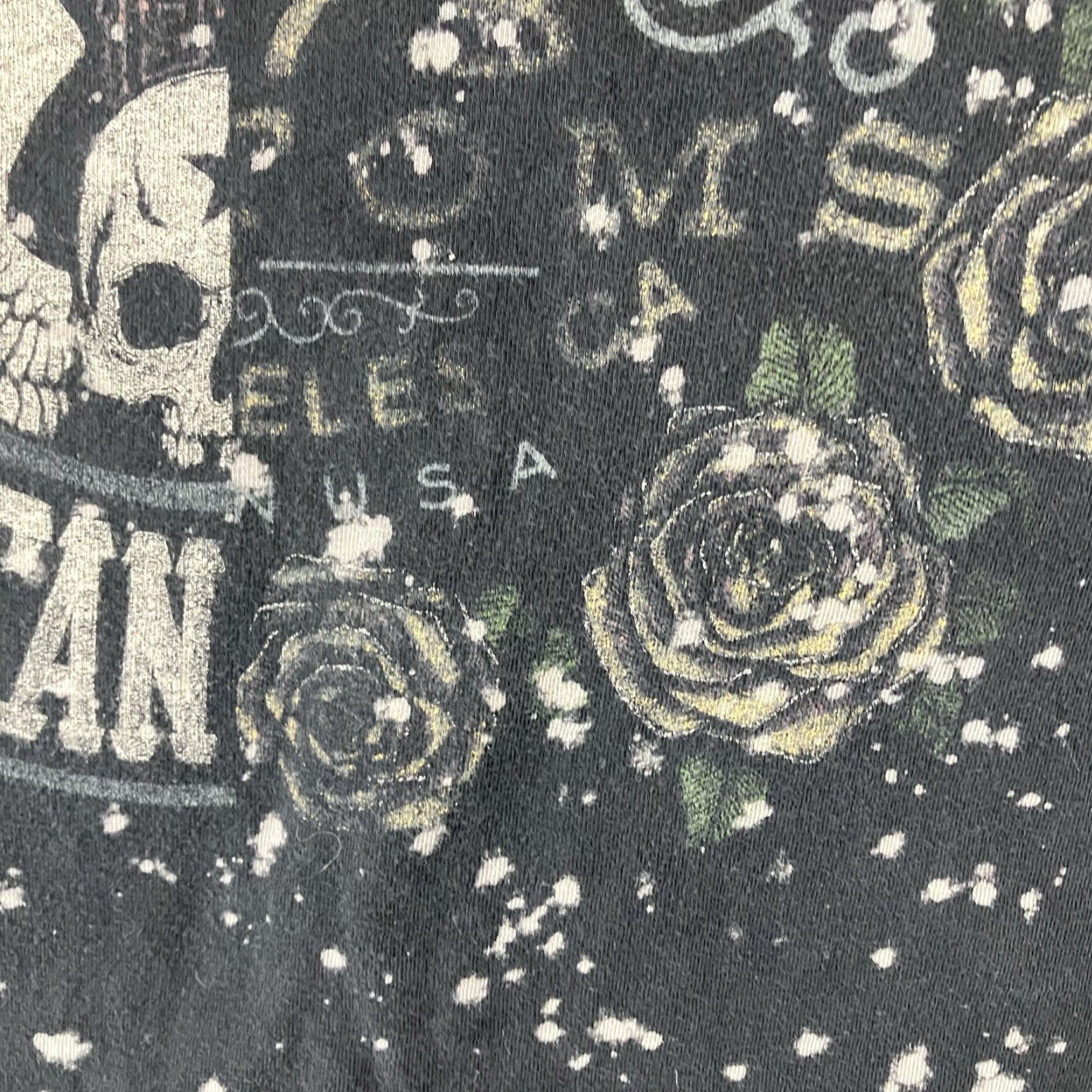 Affliction VINTAGE Affliction Y2K T-Shirt Women Medium Black Biker Rocker Goth Motorcycle 90s Retro Size M / US 6-8 / IT 42-44 - 7 Thumbnail