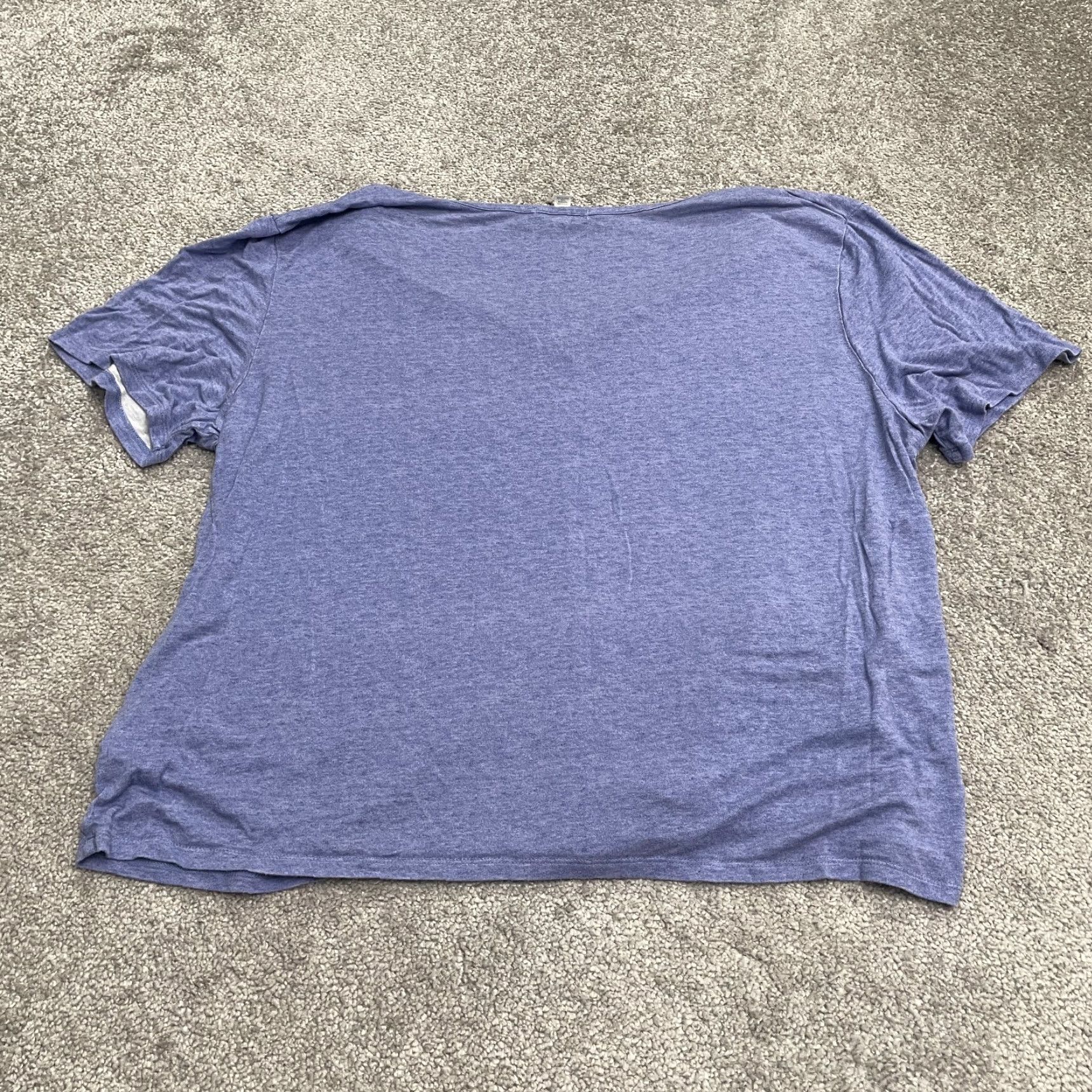 Jockey Jockey T-Shirt Womens 1X Purple V-Neck Short Sleeve Basic Stretch Tee Top Shirt Size XL / US 12-14 / IT 48-50 - 2 Thumbnail