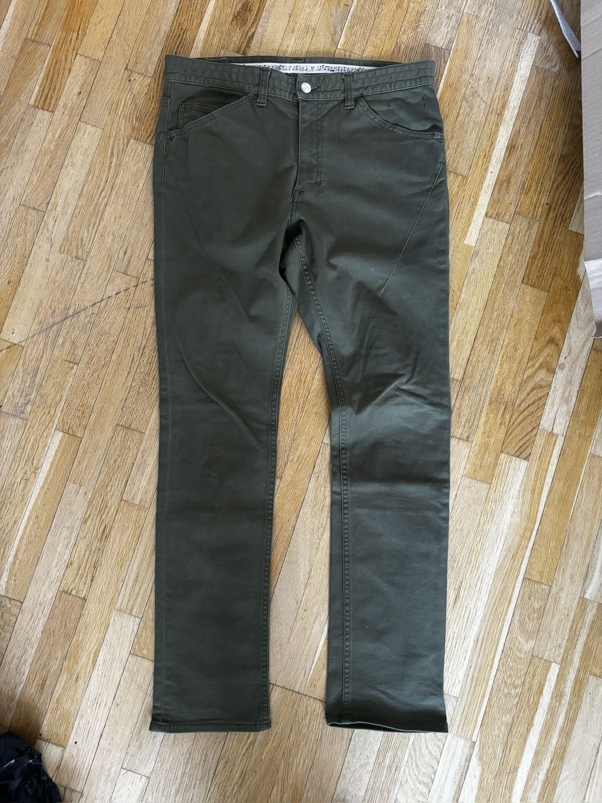 Number (N)ine Number nine army green slim fit jeans Size US 30 / EU 46 - 1 Thumbnail