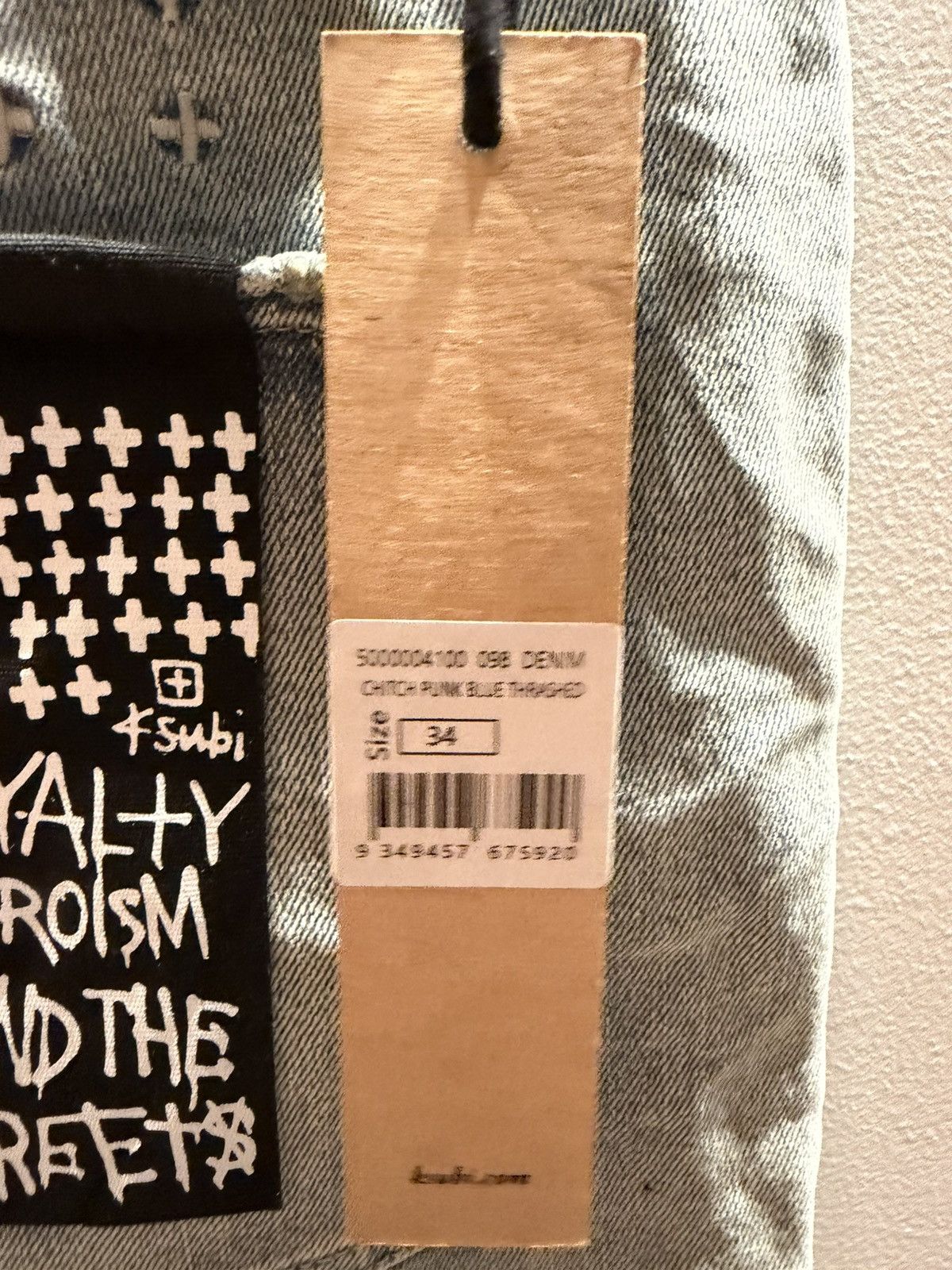 Ksubi Ksubi Chitch Punk Blue Thrashed Jeans Size 34 Size US 34 / EU 50 - 14 Thumbnail