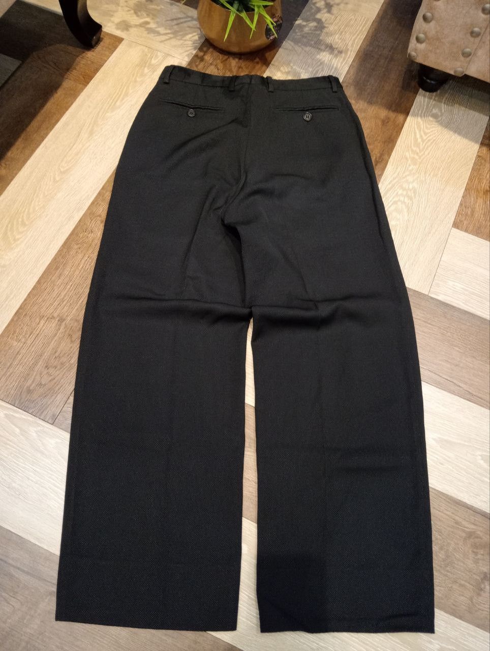 Giorgio Armani GIORGIO ARMANI BLEND WOOL SILK NYLON BAGGY TROUSERS Size US 30 / EU 46 - 9 Thumbnail