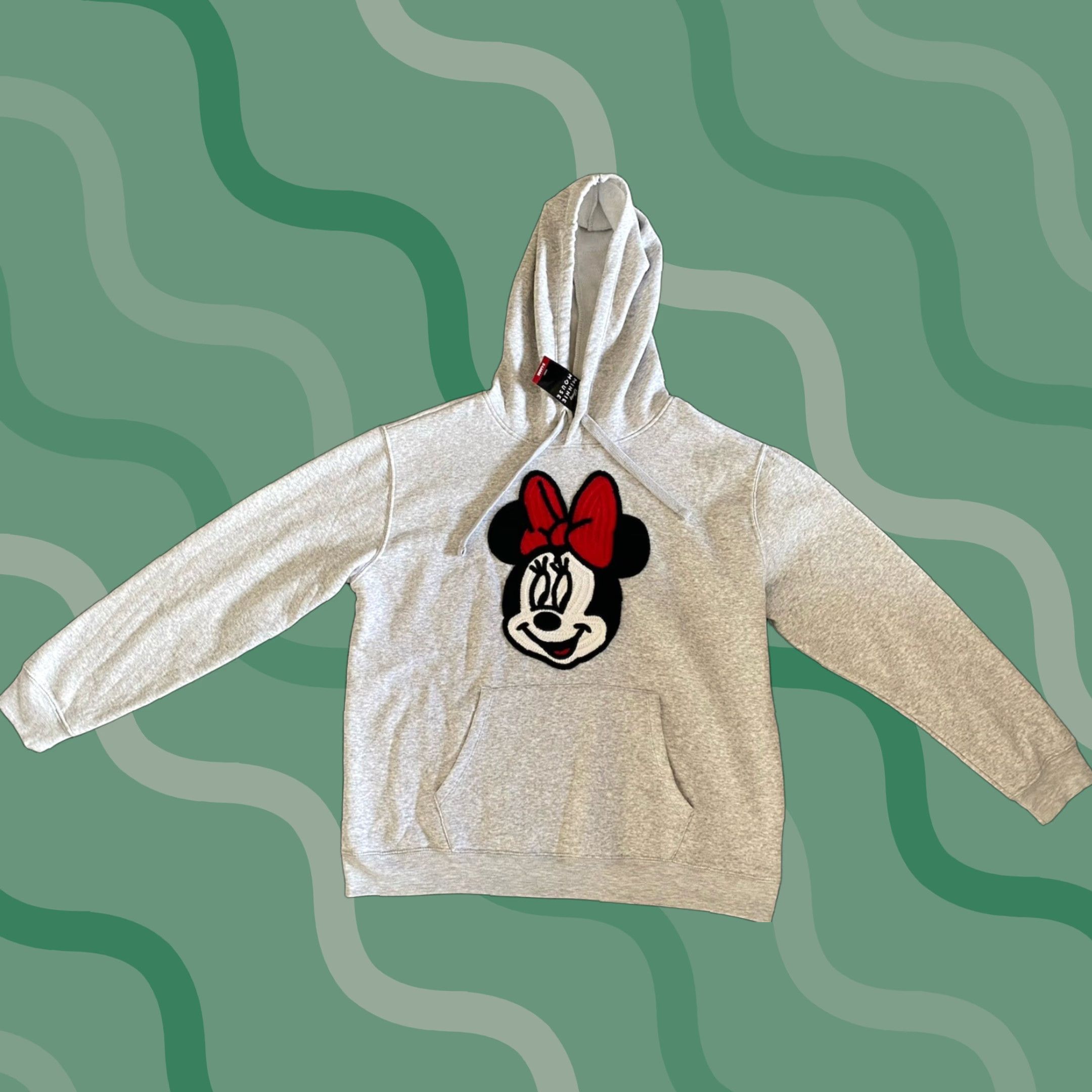 Disney Disney Grey Hoodie Minnie Mouse Big Print Size Womens XL NWT New Size XL / US 12-14 / IT 48-50 - 1 Thumbnail