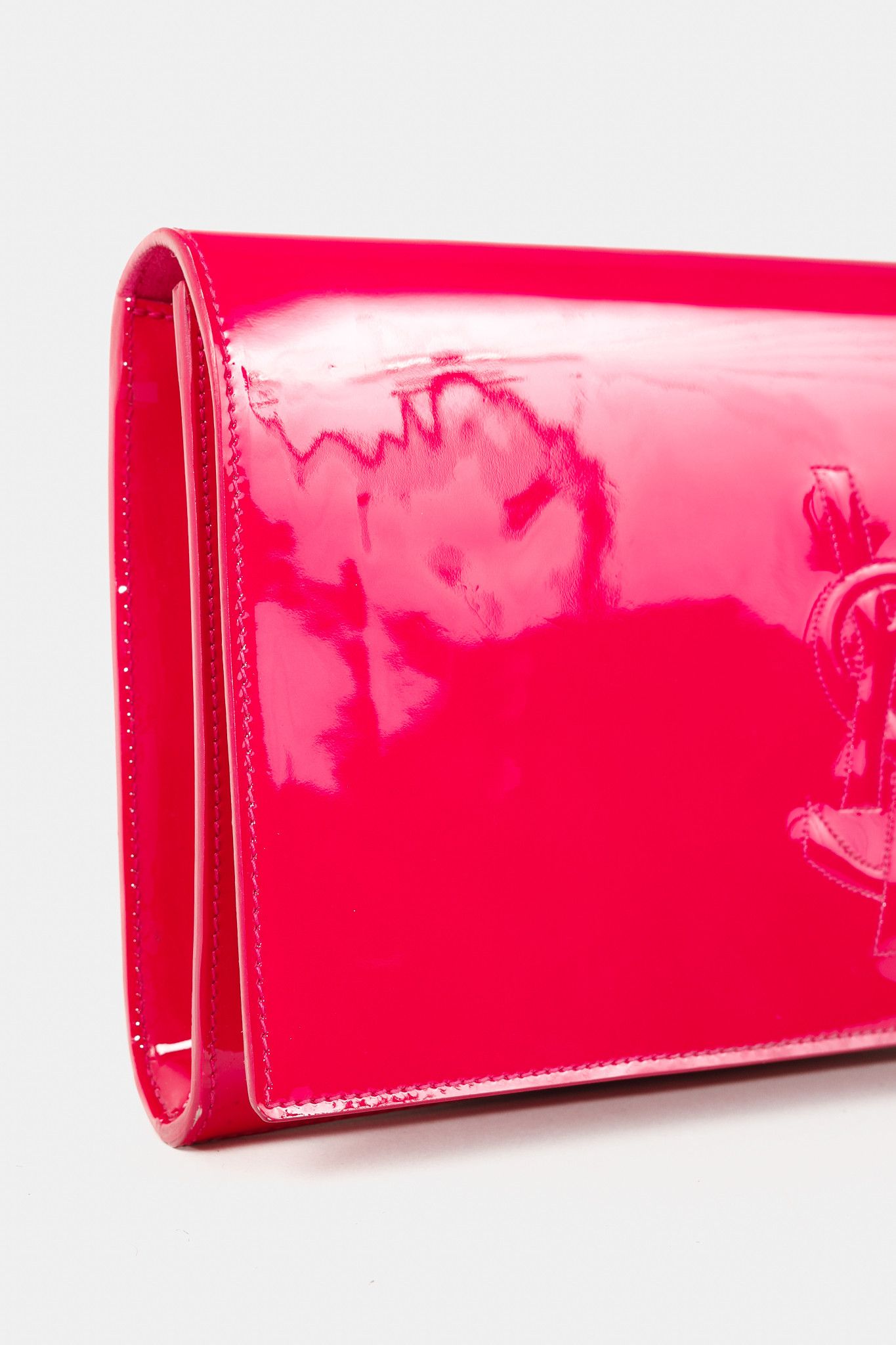 Saint Laurent Paris Saint Laurent Belle de Jour Clutch Patent Leather Clutch Size ONE SIZE - 7 Thumbnail