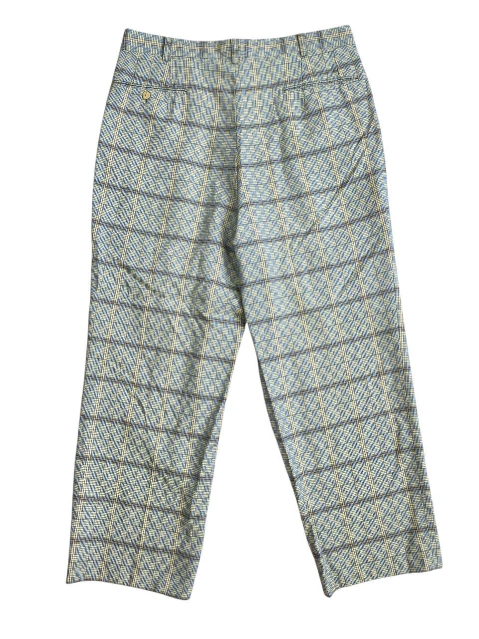 Balenciaga 2000's Balenciaga Sports Tartan Baggy Slacks Size US 34 / EU 50 - 5 Thumbnail