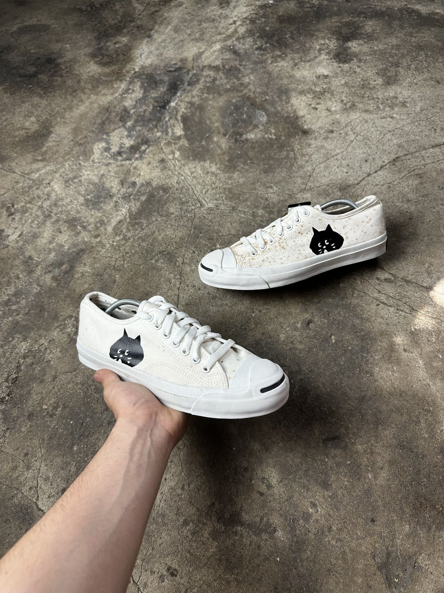 Ne-Net Rare Ne-Net x Converse x Jack Purcell Paint Trainers Size US 8 / EU 41 - 1 Thumbnail