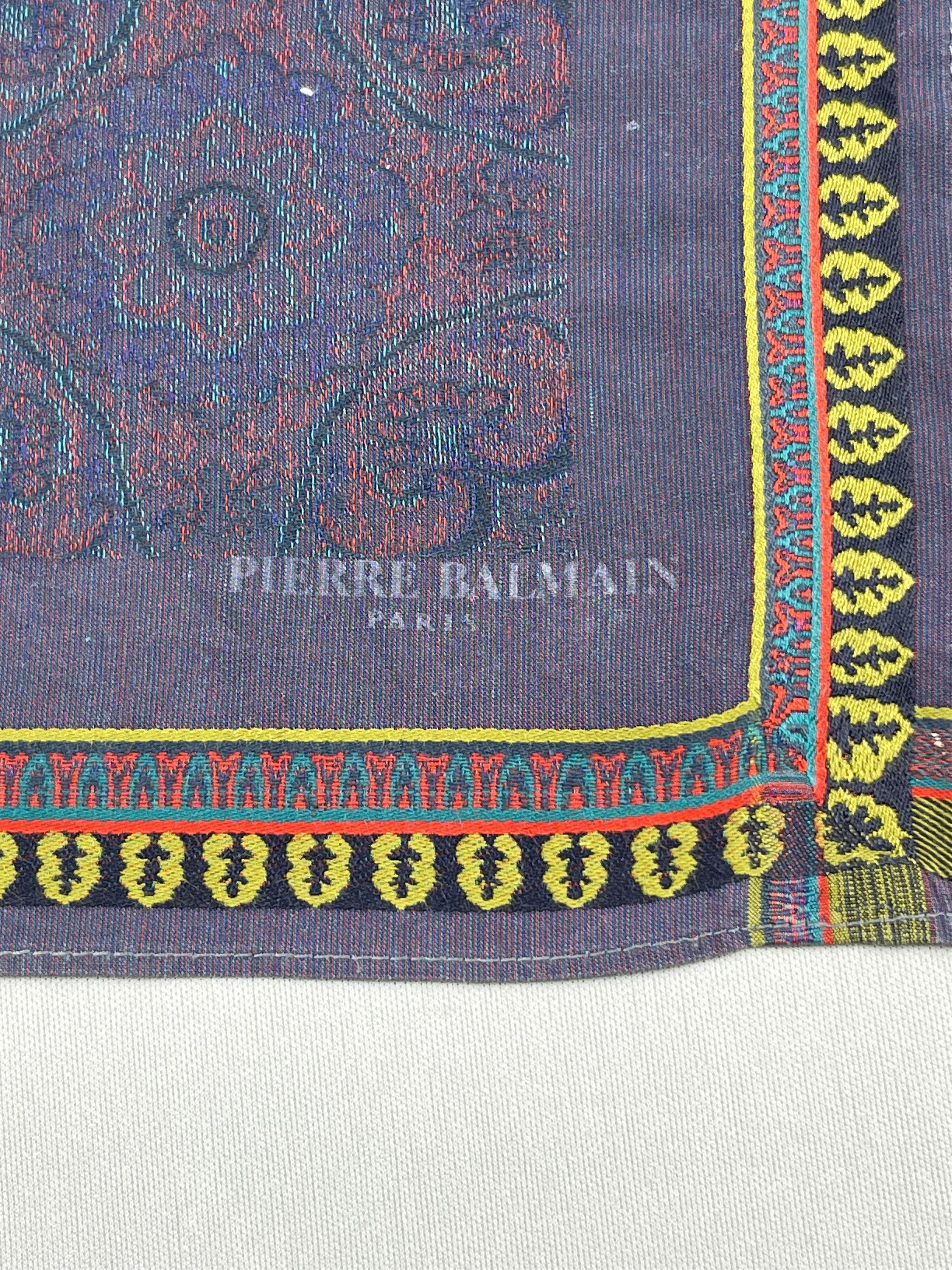 Pierre Balmain Vtg Pierre Balmain Handkerchief Pocket Square Bandana HM0046 Size ONE SIZE - 6 Thumbnail